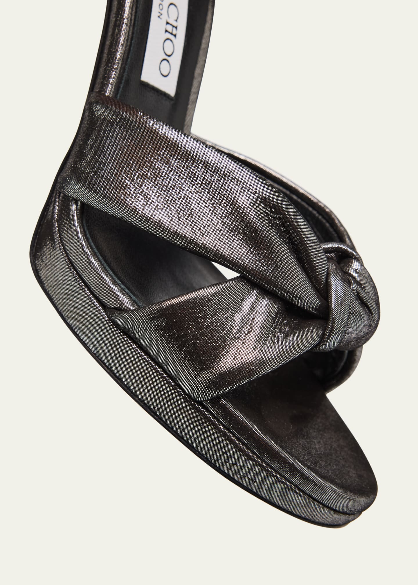 Jimmy Choo 100mm Rosie Shimmer Suede Sandals - Bergdorf Goodman