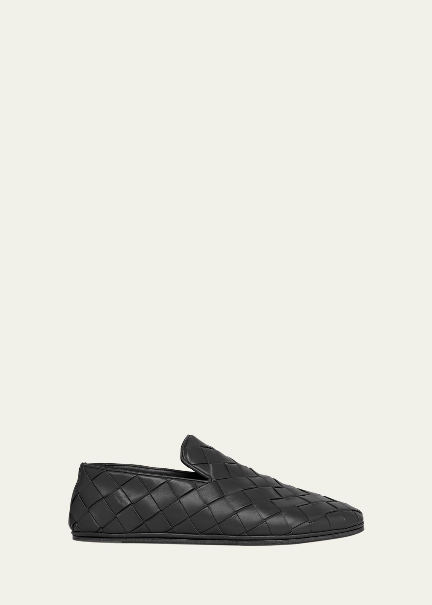 Bottega Veneta Men's Sunday Napa Intrecciato Slippers - Bergdorf