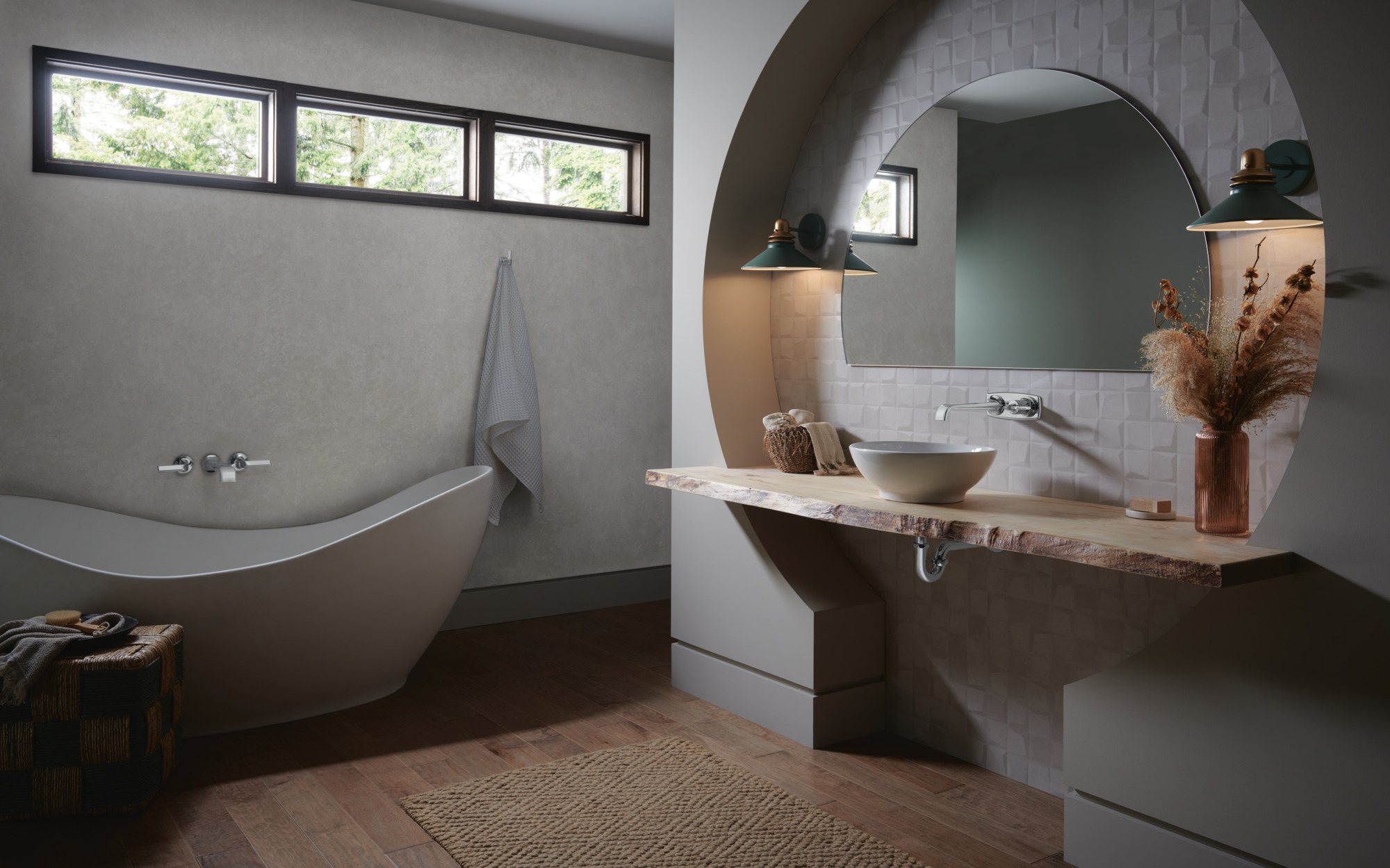 Allaria® | Two-Hole, Single-Handle Wall Mount Lavatory Faucet