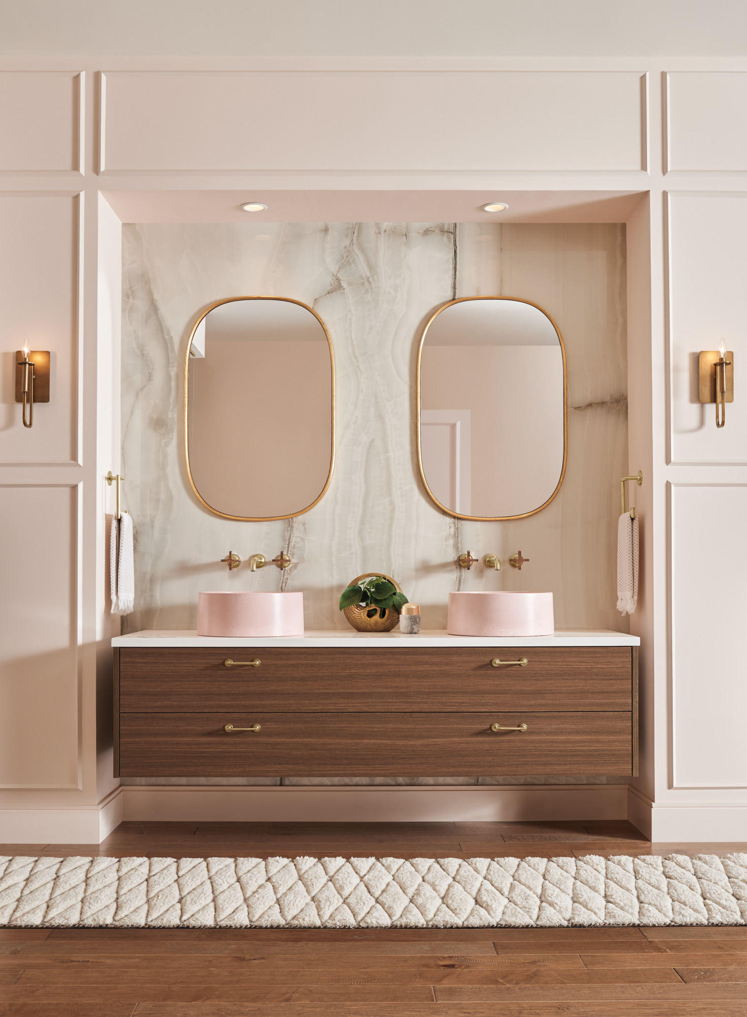 Odin® | Two-Handle Wall Mount Lavatory Faucet - Less Handles