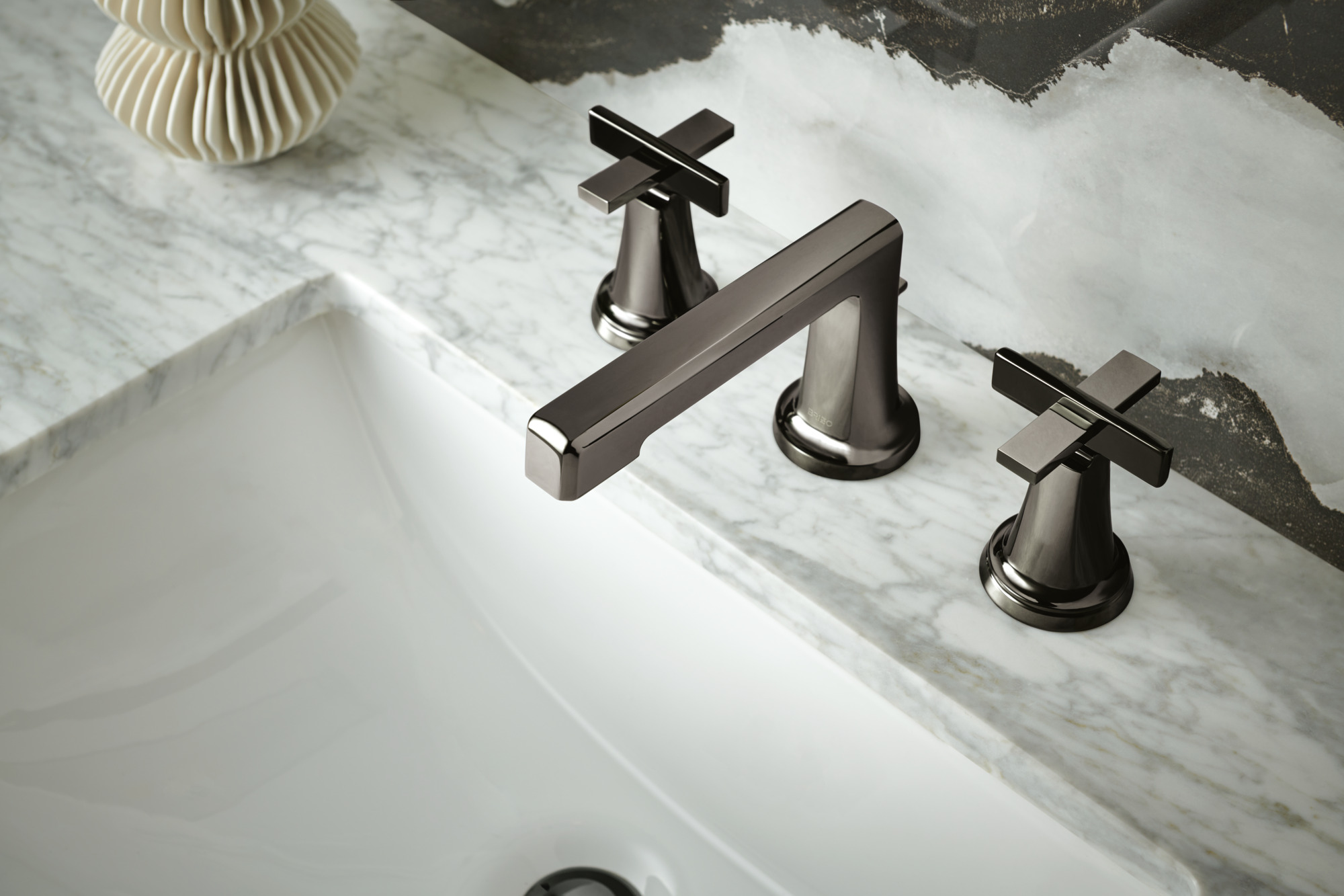 Levoir® | Widespread Lavatory Faucet With Low Spout - Less Handles