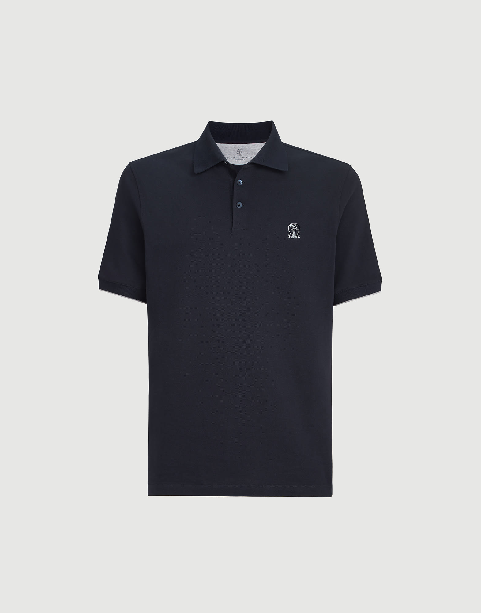 メンズ 向け チェリー ピケ ポロシャツ | Brunello Cucinelli