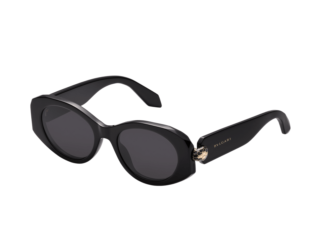 Oval Black Serpenti Sunglasses 904273 | Bvlgari