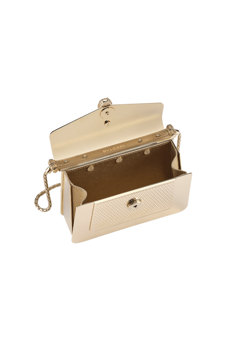 ライトゴールド メタル セルペンティ フォーエバー マイクロバッグ