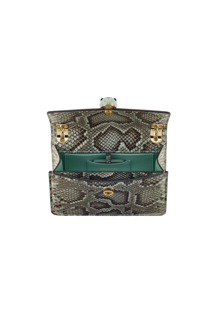 グリーン パイソン セルペンティ フォーエバー ショルダーバッグ