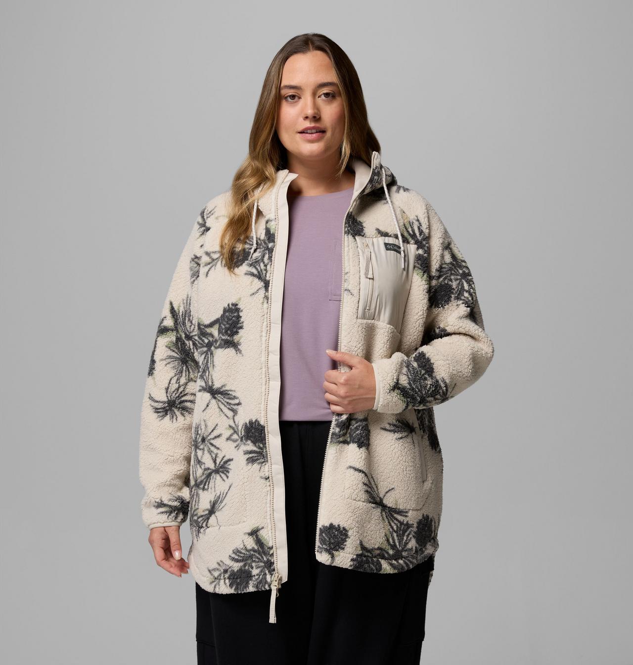 Women's Winter Warmth Printed Full Zip Hoodie - Plus Size | Columbia