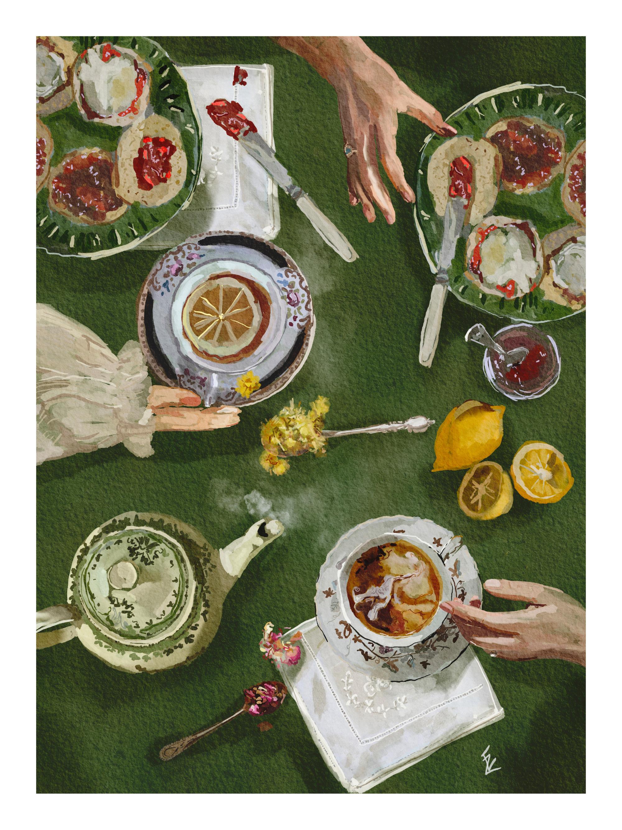 Tea O'Clock Print by Ekaterina Zagorska | Poster – Desenio