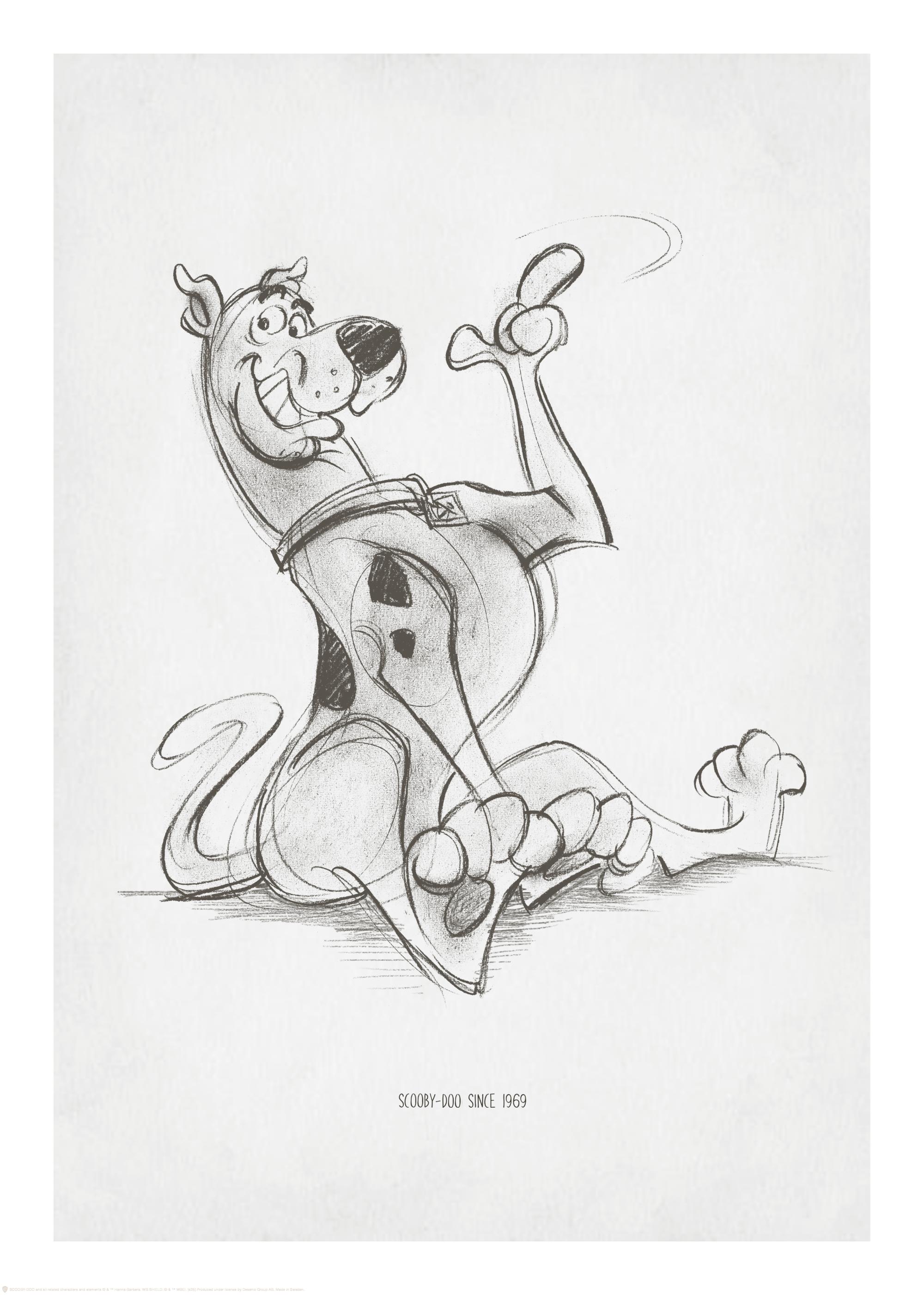 Scooby-Doo™ Sketch Print