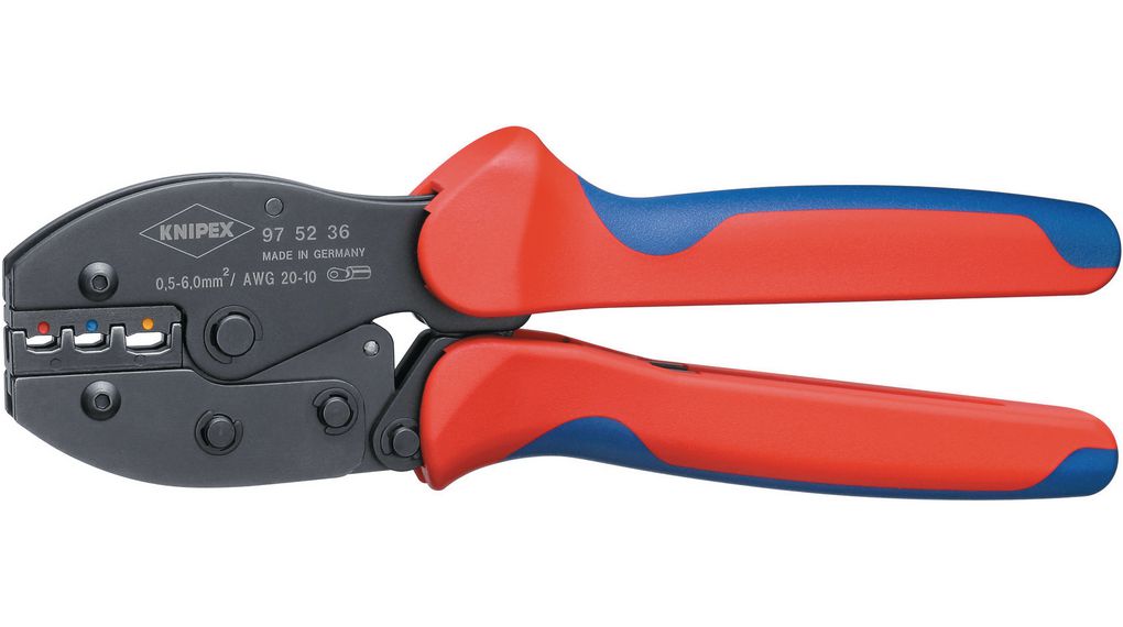 97 52 36 SB | Knipex Crimpzange, 0.5  6mm², 220mm | Distrelec