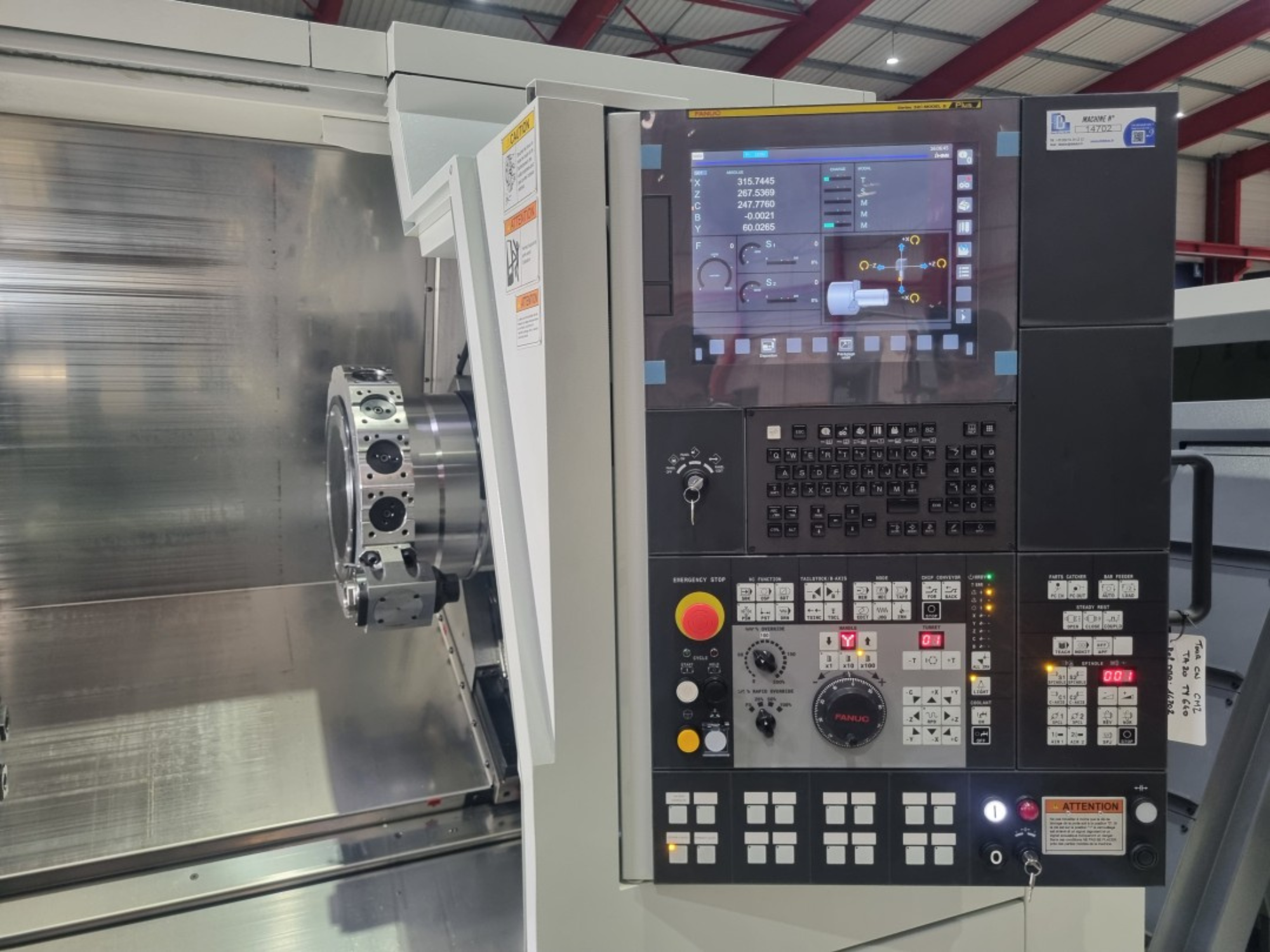 CMZ TA-20TY-640 cnc lathe Used machines - Exapro