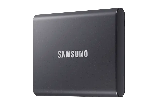 Samsung T7 Portable SSD - 1TB - Titan Gray - MU-PC1T0T/AM