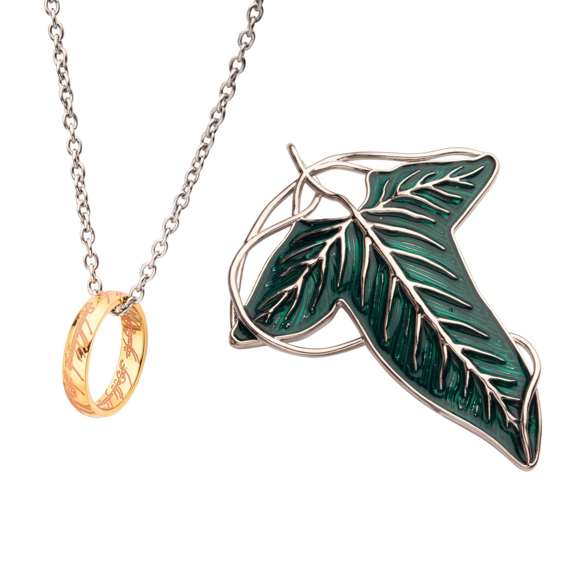 Lord of the Rings Frodo's Leaf Brooch and The One Ring Collectors