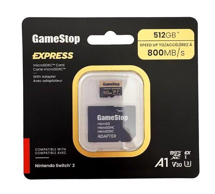 MicroSD Express Card - 512GB for Nintendo Switch 2 (Styles May