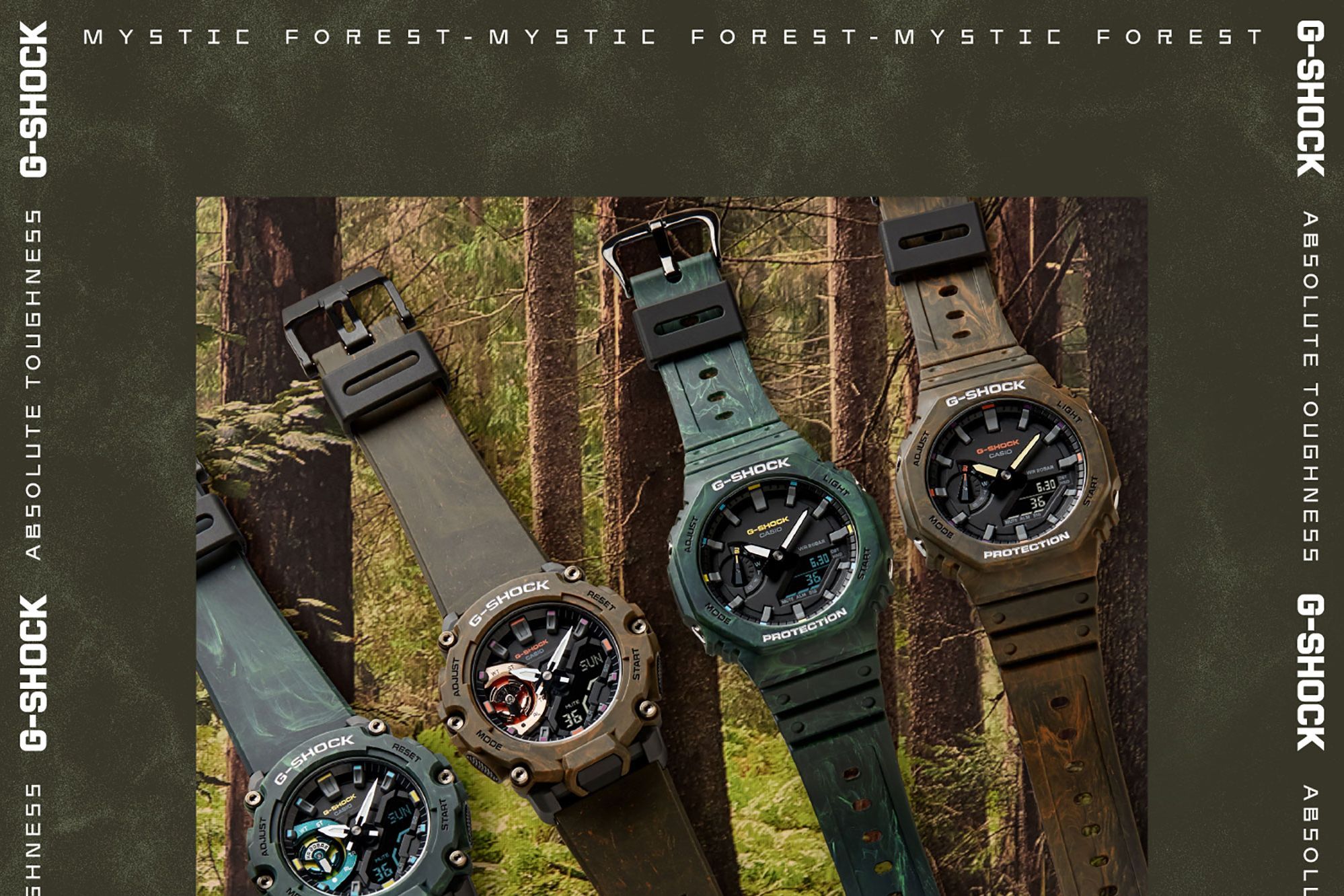 G-SHOCKから「幻想的な森」をテーマにした2型のウォッチが登場！ | GQ