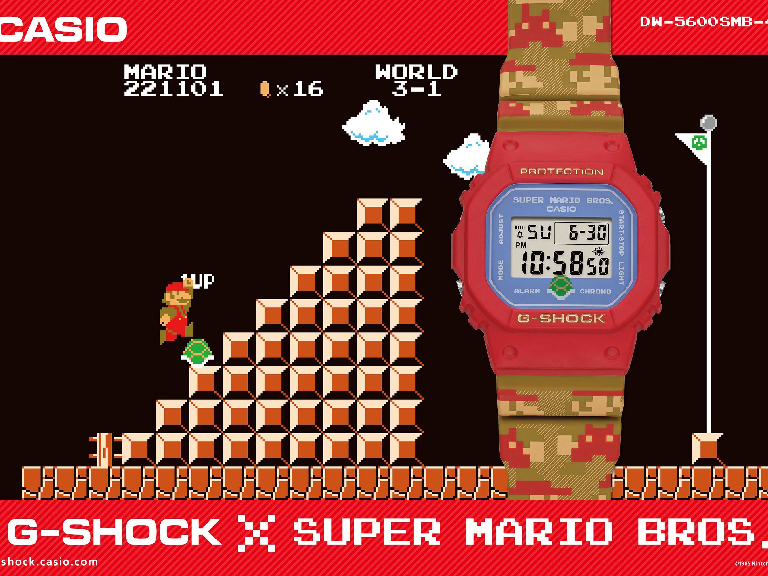 G-SHOCKの「スーパーマリオブラザーズ」デザインが発売！ | GQ JAPAN