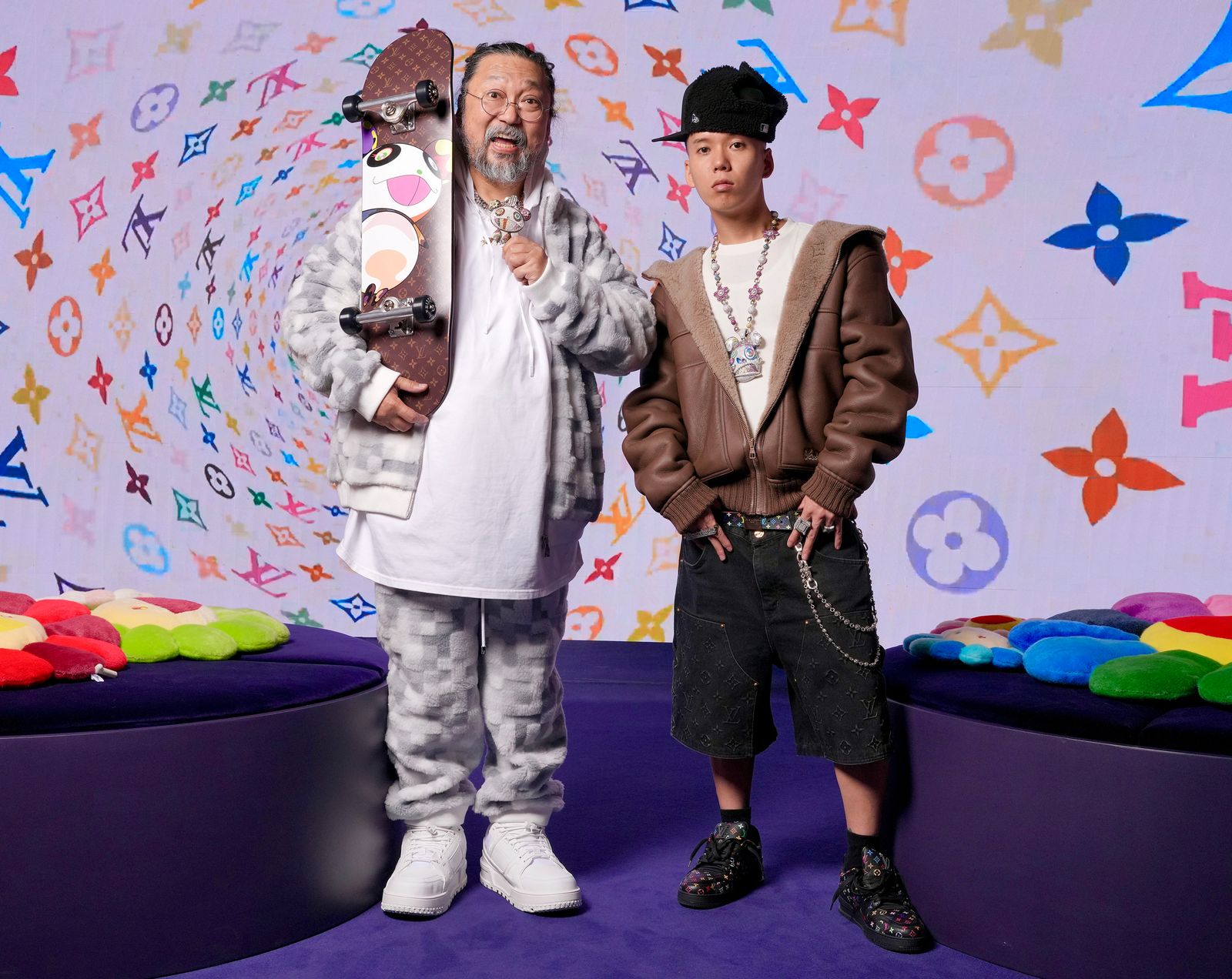 村上隆とJP THE WAVYのコラボユニット「MNNK Bro. 」が、「Louis