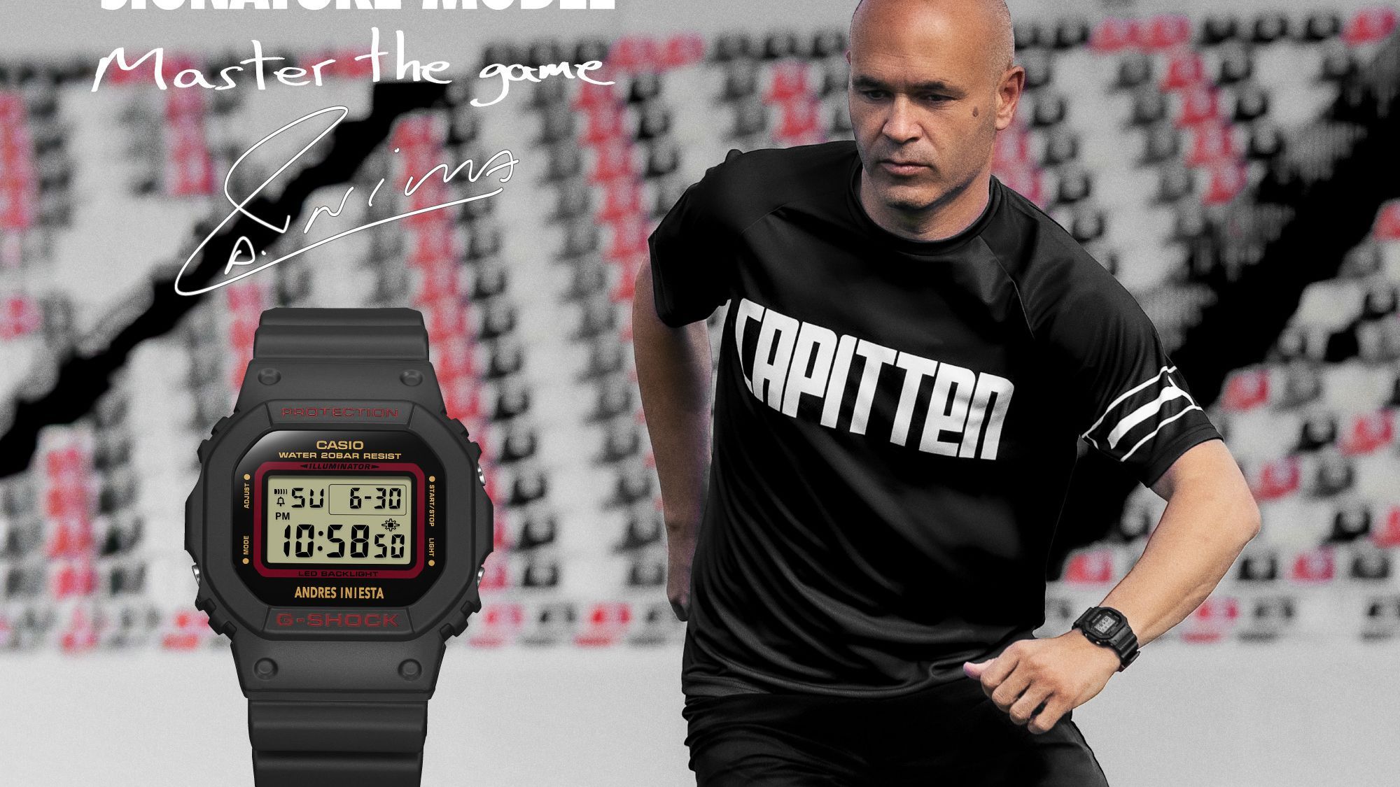 G-SHOCKに、イニエスタのシグネチャーモデル「DW-5600AI」登場！──GQ