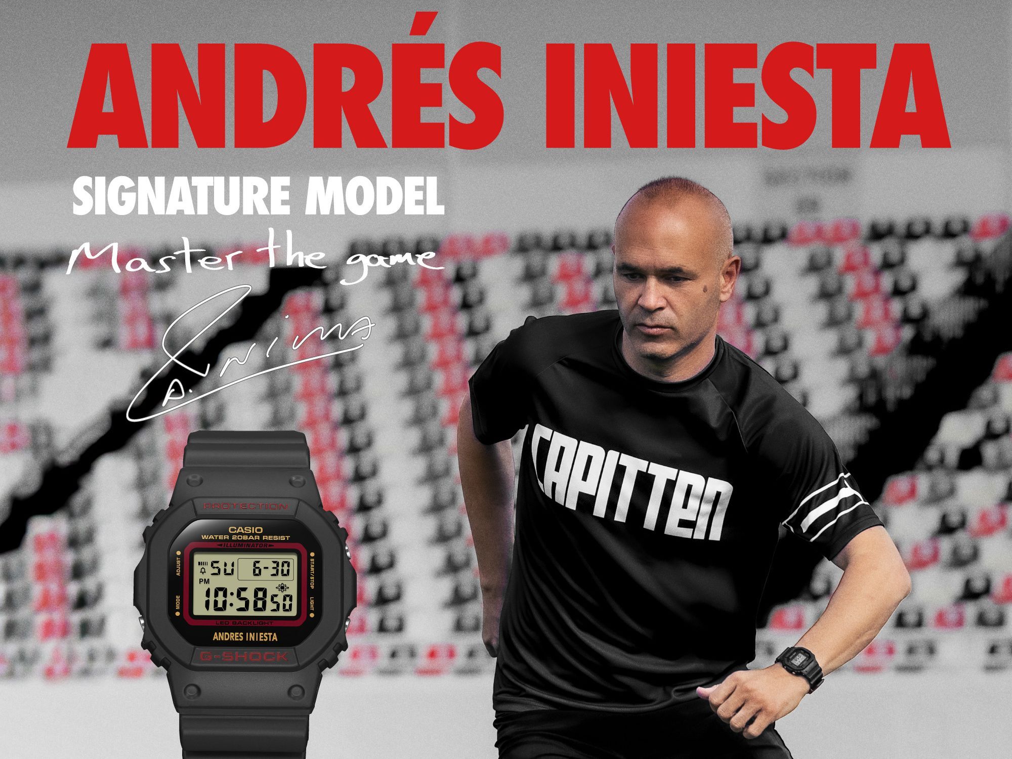 G-SHOCKに、イニエスタのシグネチャーモデル「DW-5600AI」登場！──GQ