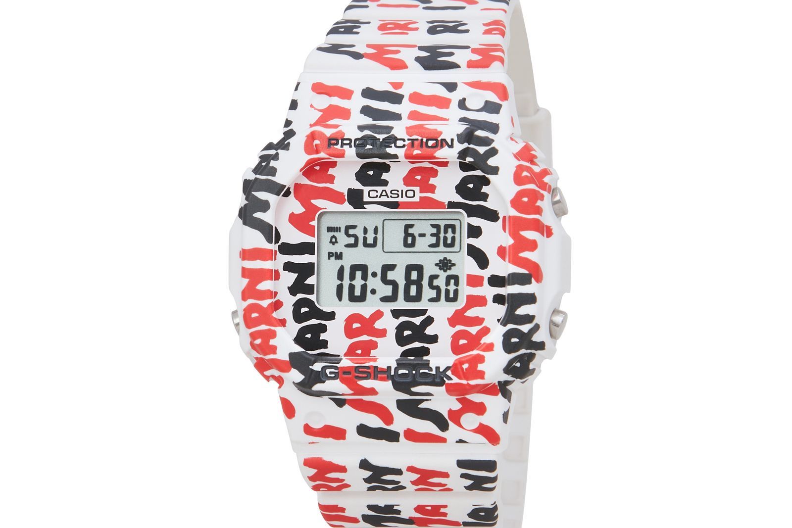 マルニ×G-SHOCKのコラボウォッチ発売──鮮烈なグラフィックで時を遊ぶ