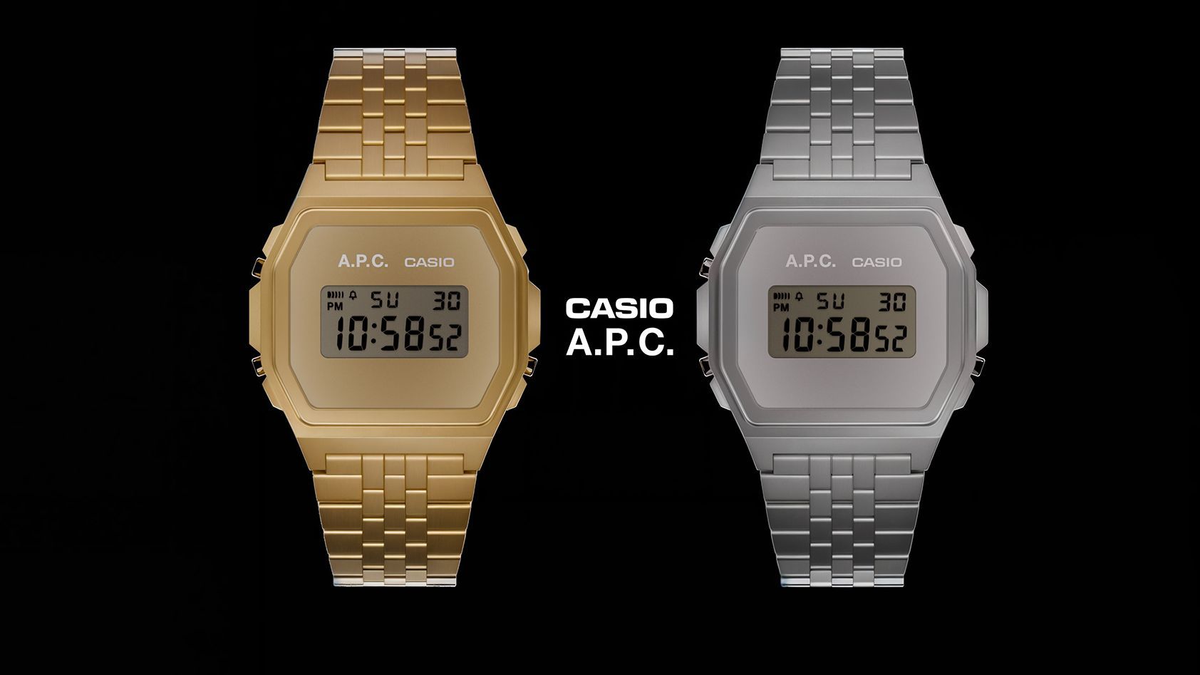 A.P.C.とCASIO CLASSICのコラボモデルは、レトロなユニセックス