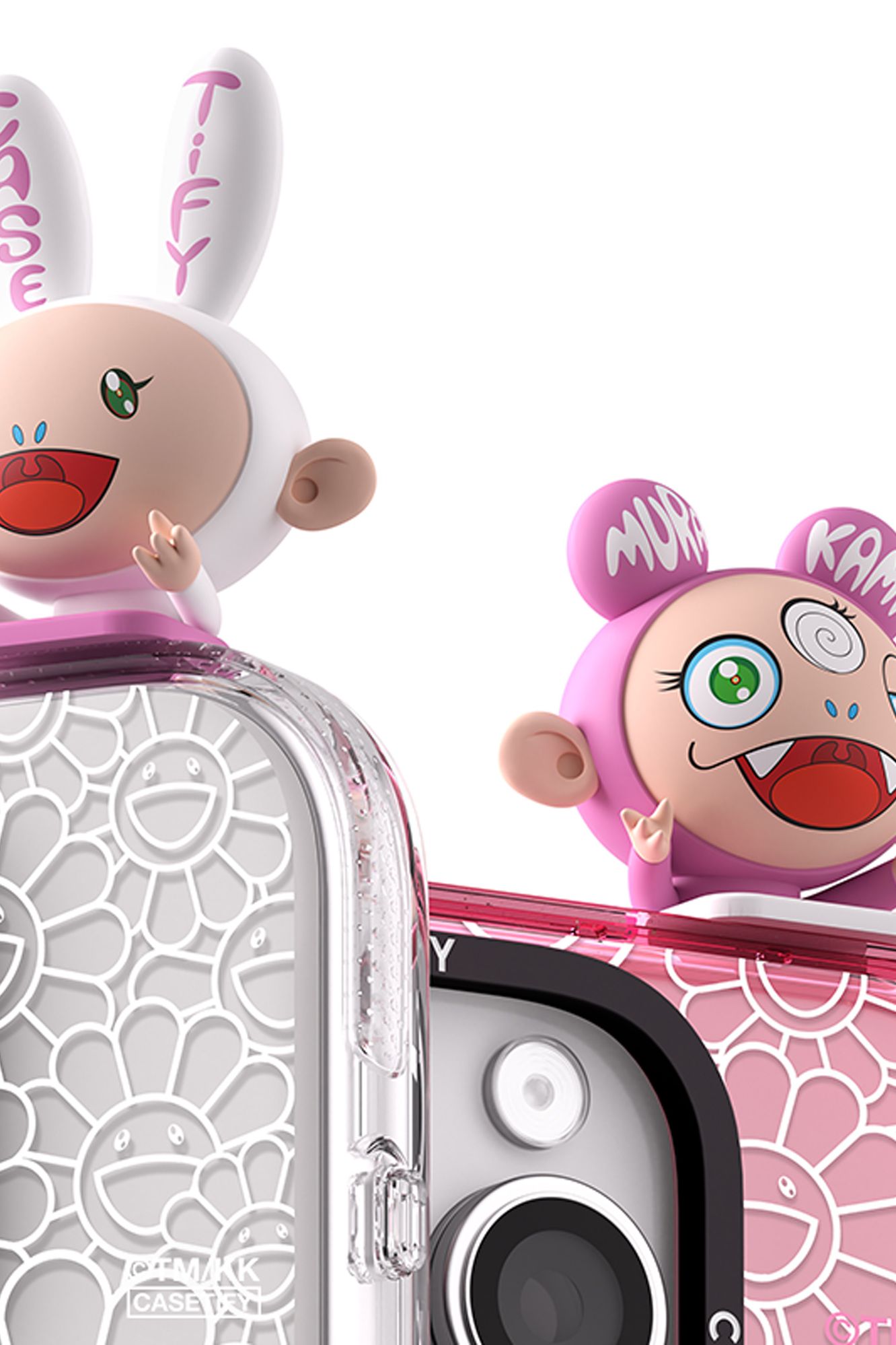 リサイクル CASETiFY 村上隆 スマホフィギュア ピンク 村上隆 CASETiFY