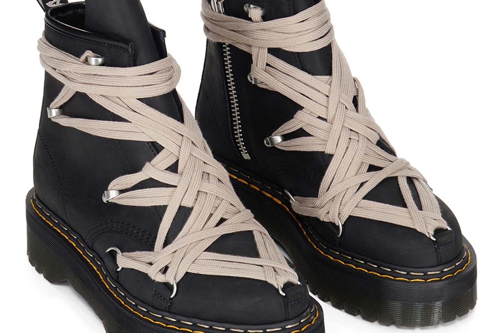 ドクターマーチン×リック・オウエンスの最新コラボ、厚底仕様で登場