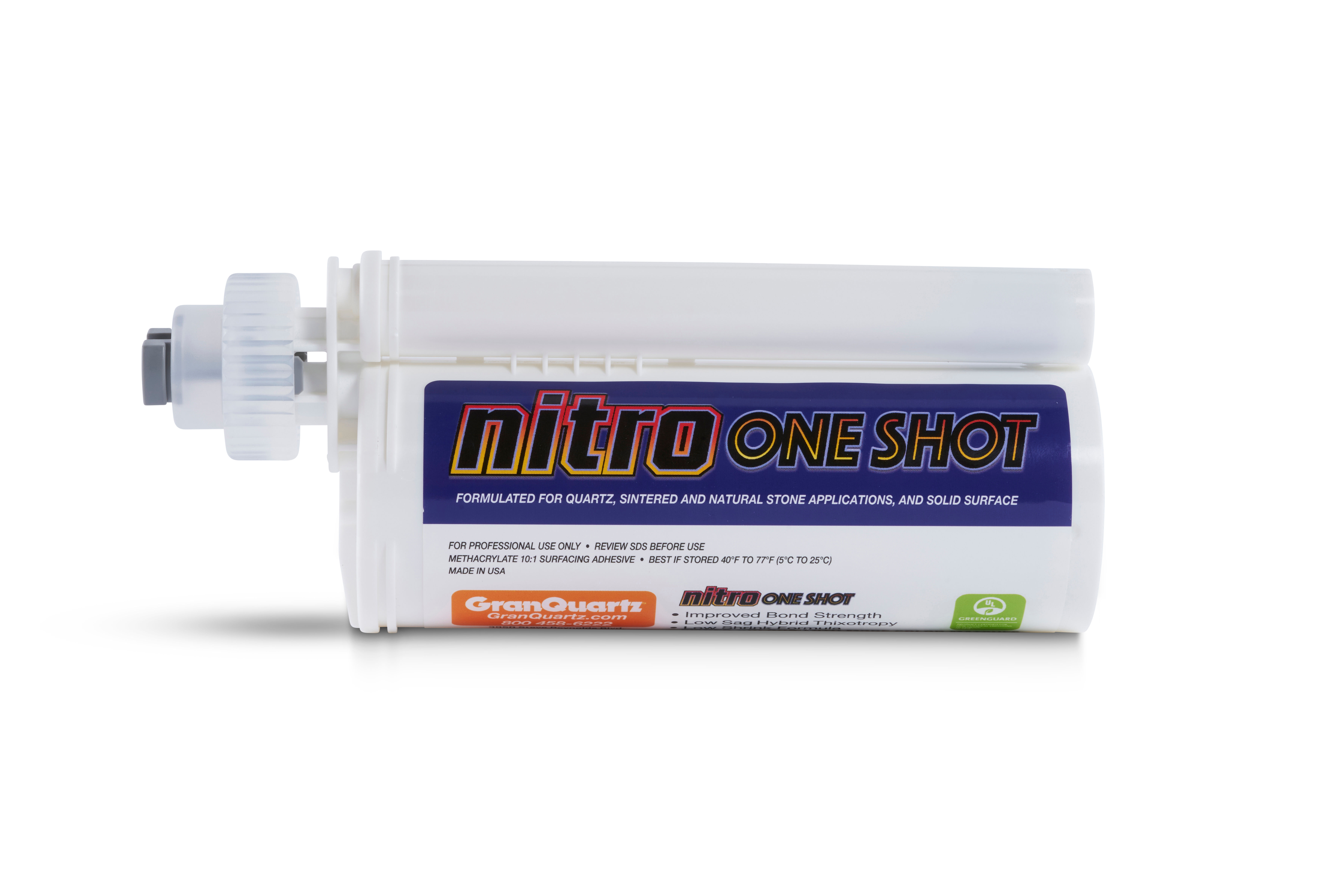 Nitro One Shot Adhesive 250 ml 999 Crystal Clear with 2 Tips
