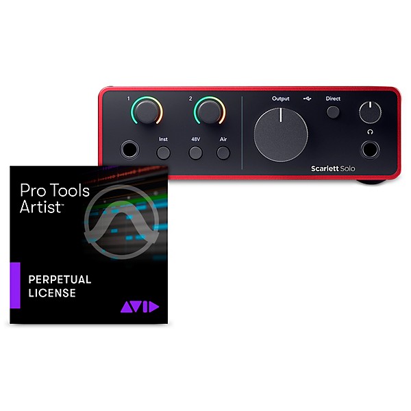 Focusrite Scarlett USB-C Audio Interface (Gen 4) with AVID Pro