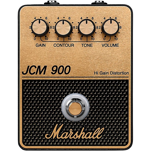 Marshall JCM900 Hi Gain Distortion Effects Pedal - Gold