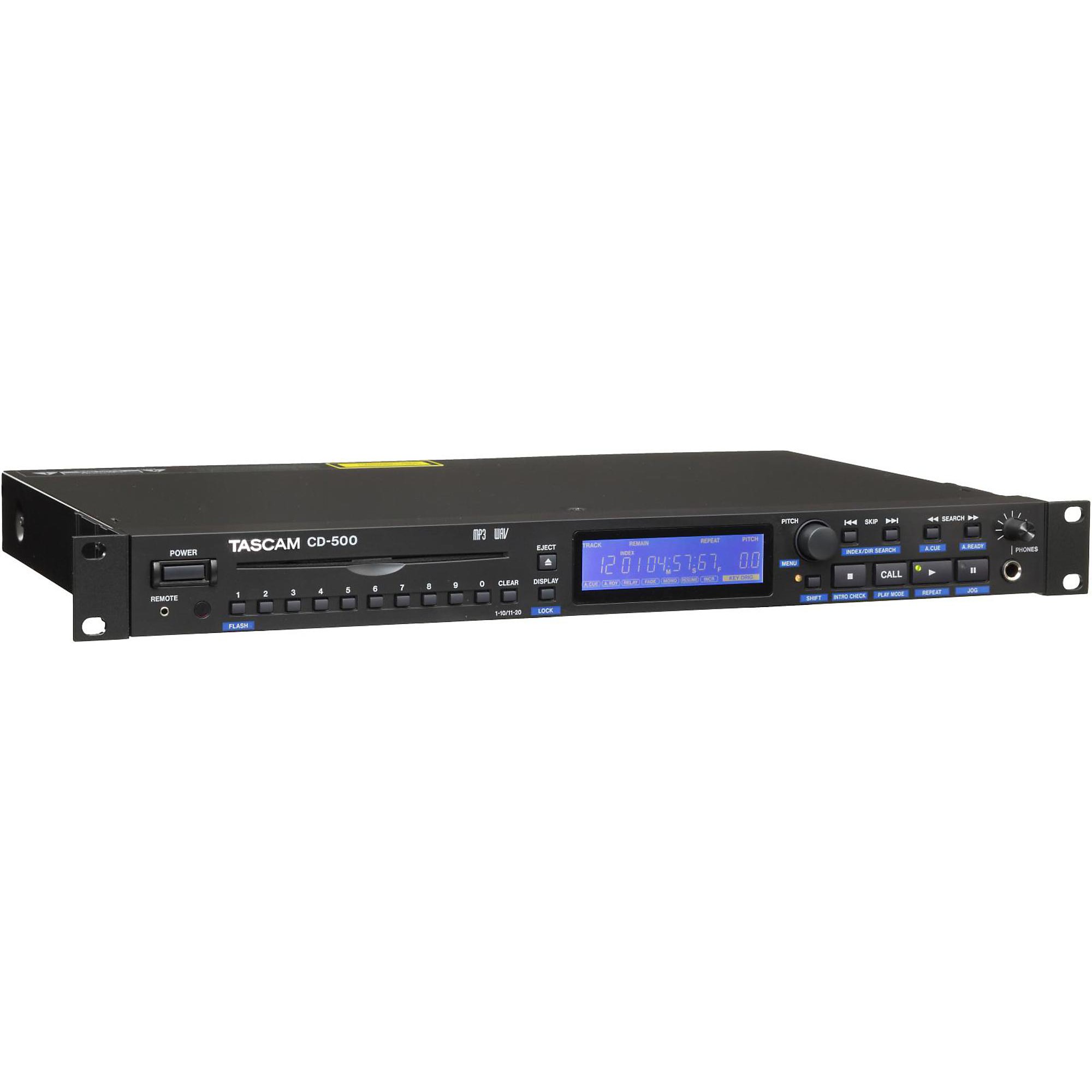 TASCAM CD-500 Single Rackspace CD Player | Guitar Center