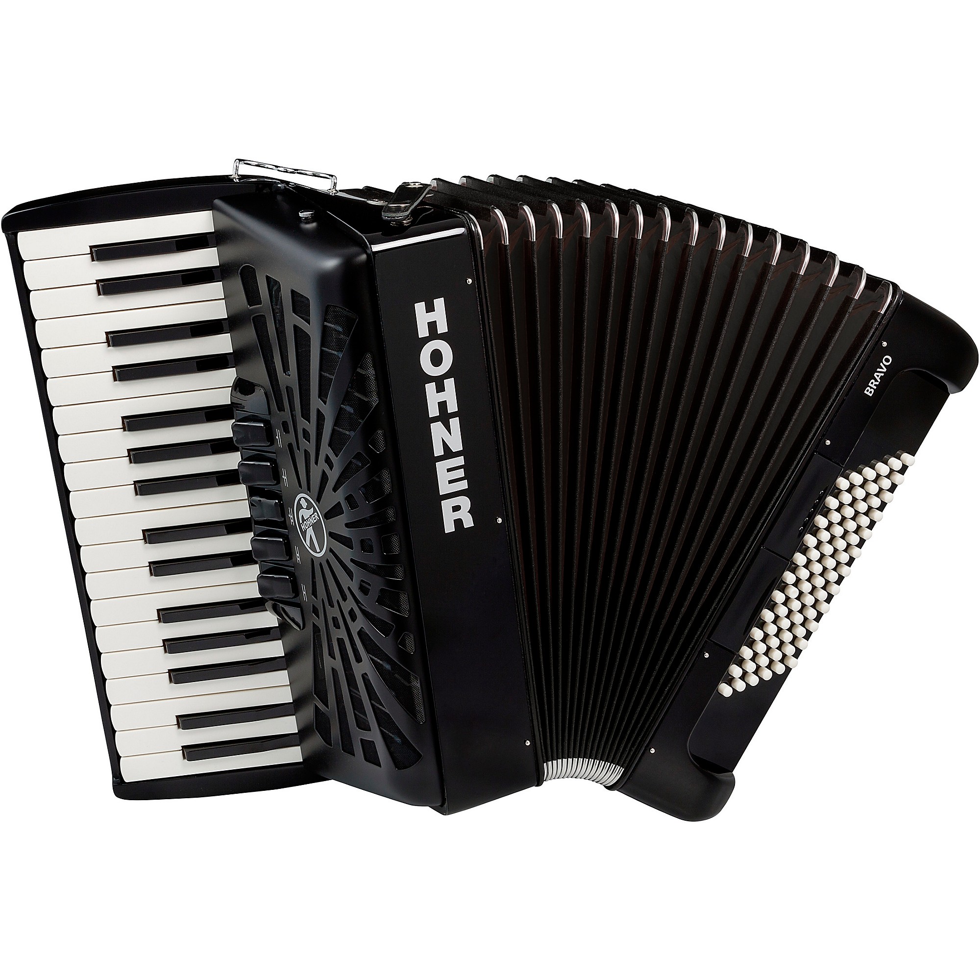 Hohner Bravo III 72 Accordion With Black Bellows Black | Guitar Center