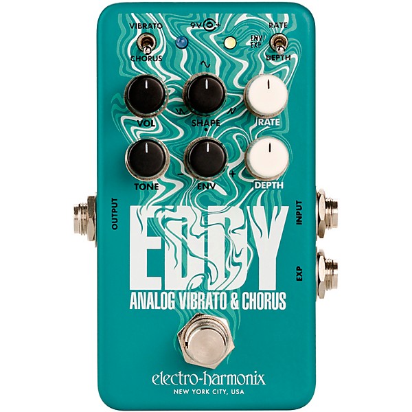 Electro-Harmonix Eddy Analog Vibrato & Chorus Effects Pedal Mint