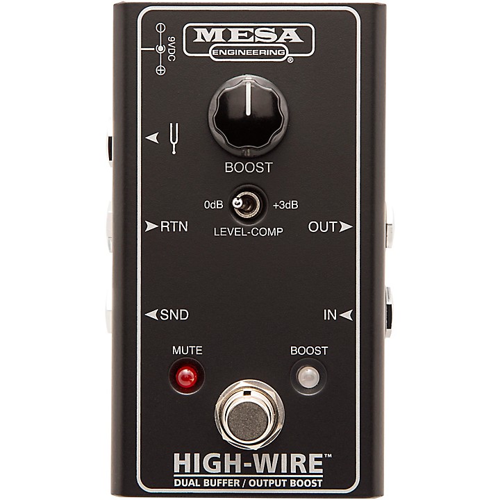 MESA/Boogie HIGH-WIRE Dual Buffer & Boost Effects Pedal Black