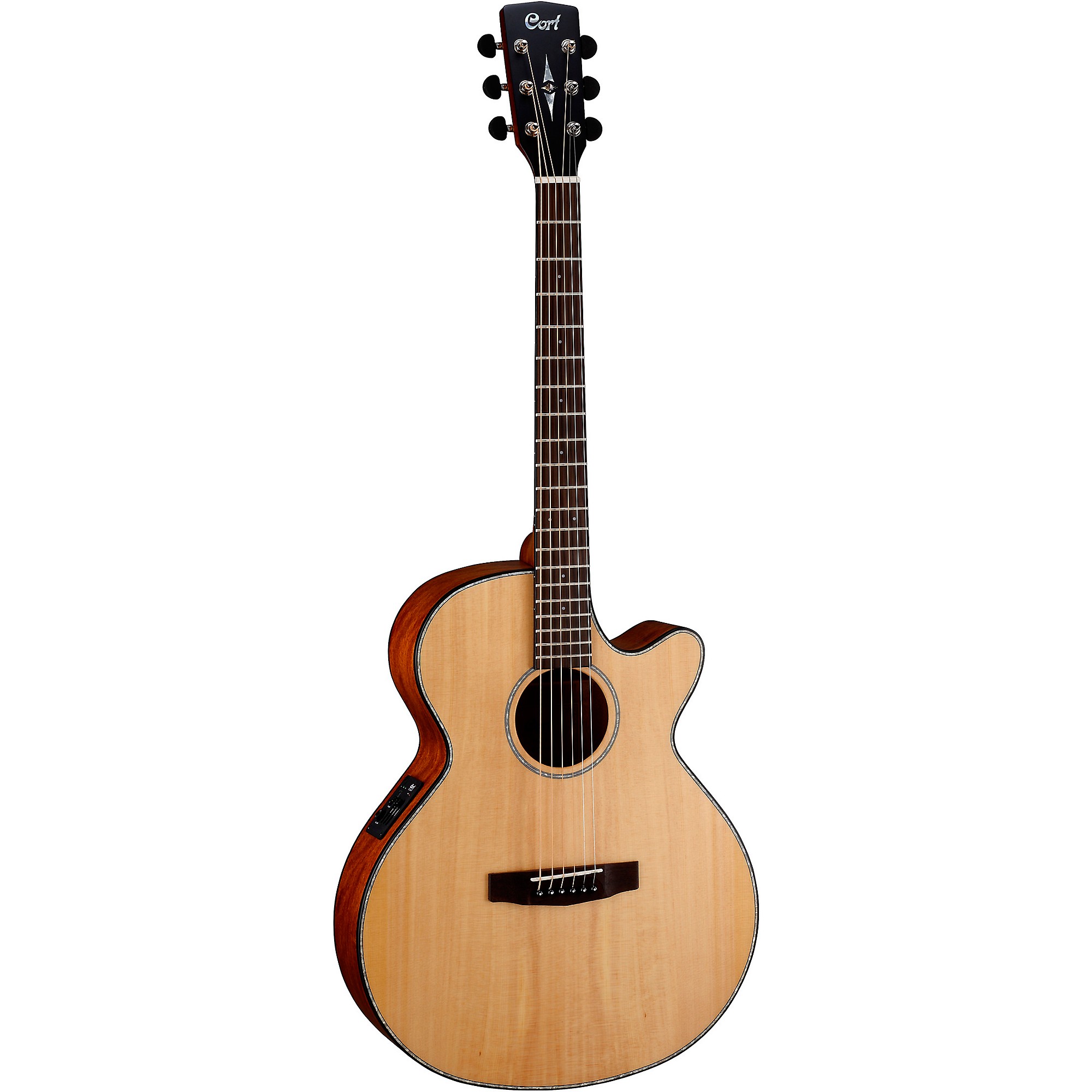 Cort SFX-ENS Series Cutaway Acoustic-Electric Guitar Natural Satin