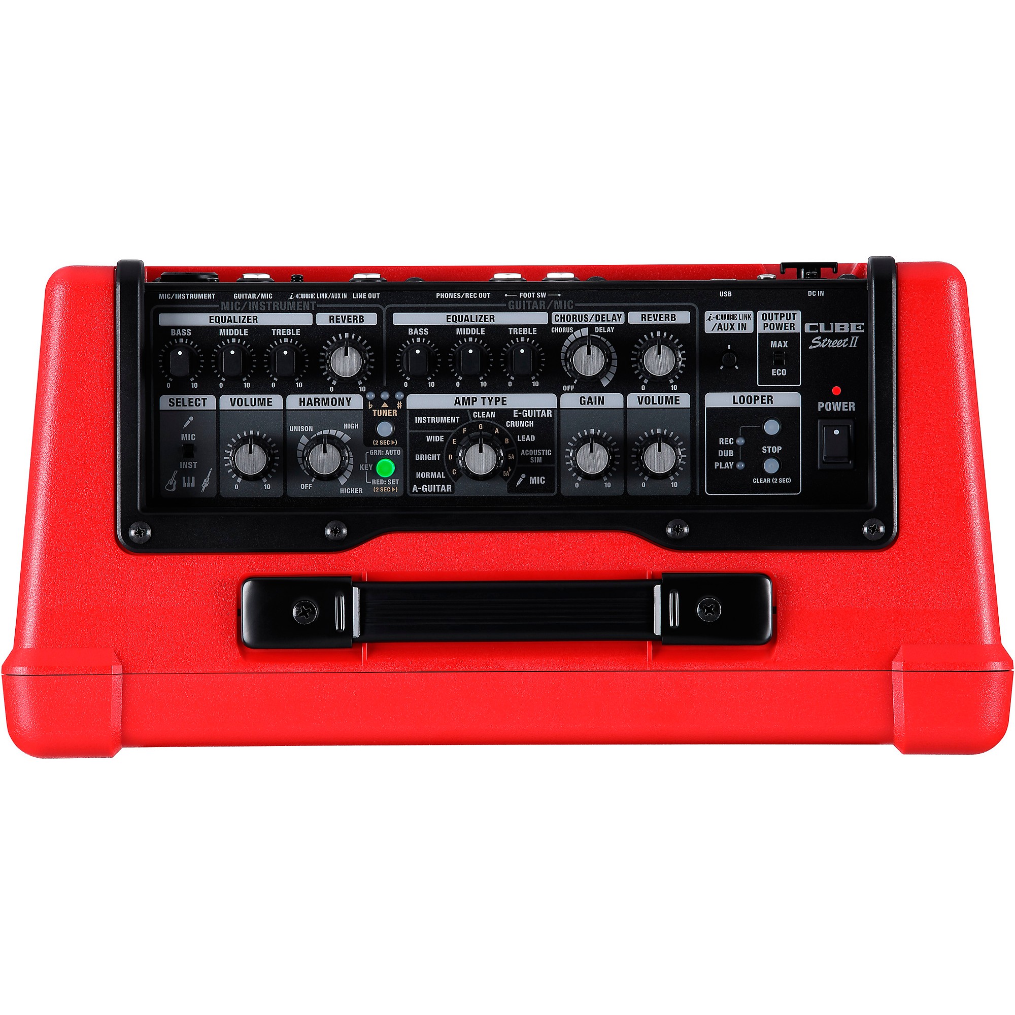 BOSS Cube Street II Battery-Powered Guitar Amplifier Red | Guitar