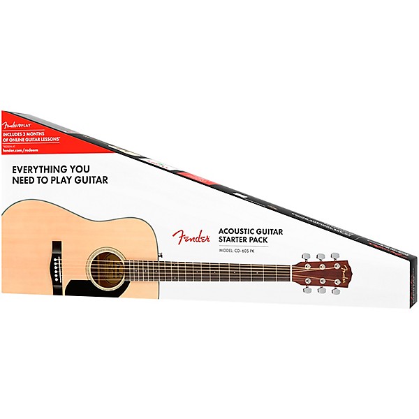 Fender CD-60S Dreadnought V2 Acoustic Guitar Pack Natural | Guitar