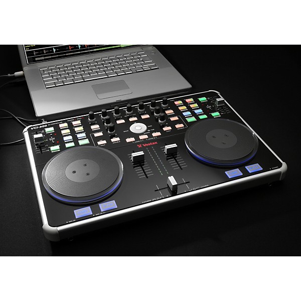 Open Box Vestax VCI-300 DJ Controller with Serato ITCH Black