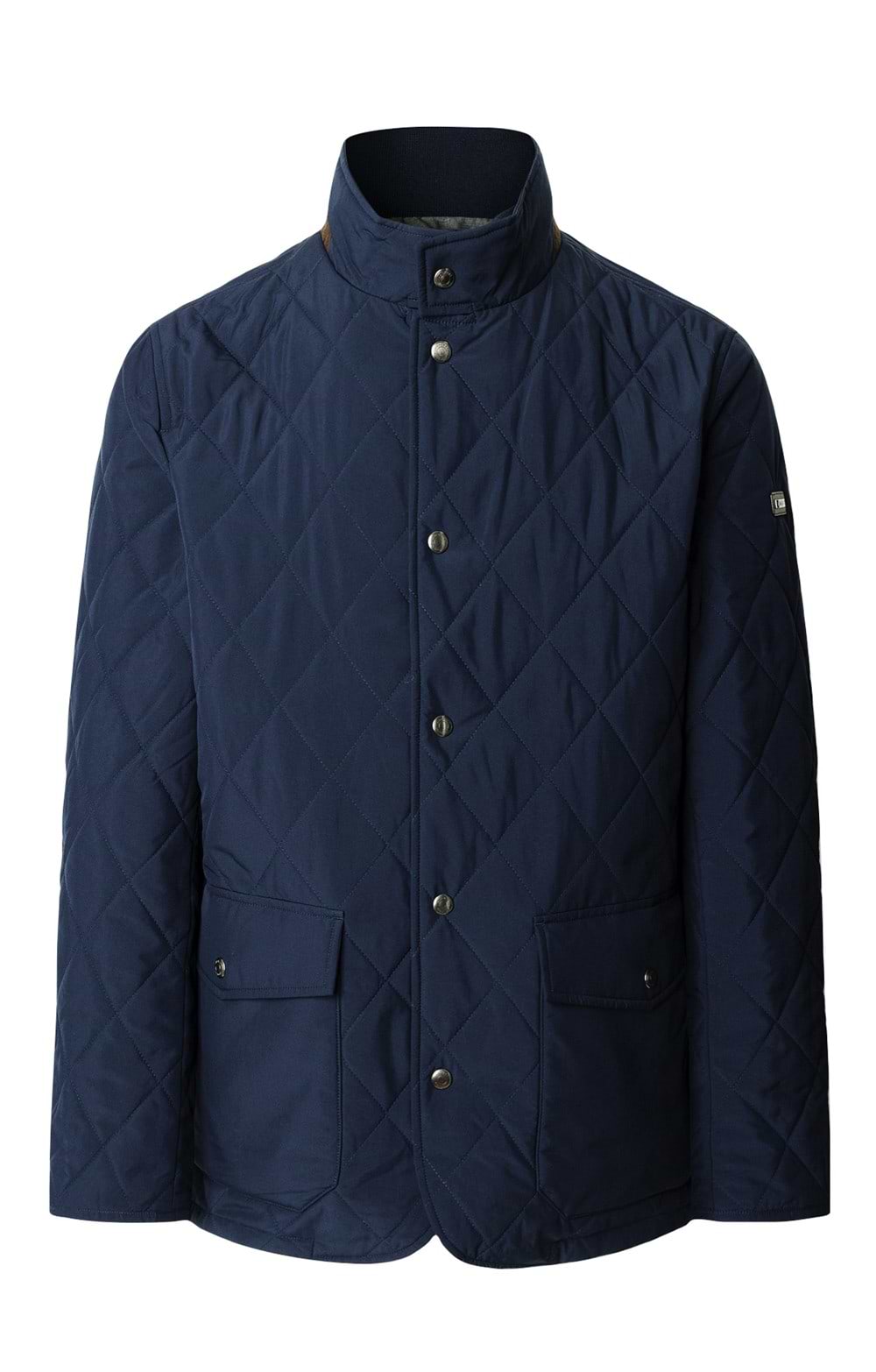 Men's Hackett London Quilted Paddock Jacket, Navy - House of Bruar
