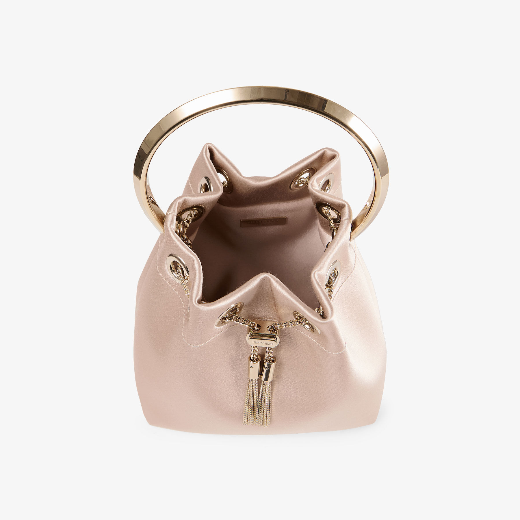 ボン ボン | マカロン サテン・メタルブレスレット付き ハンドバッグ