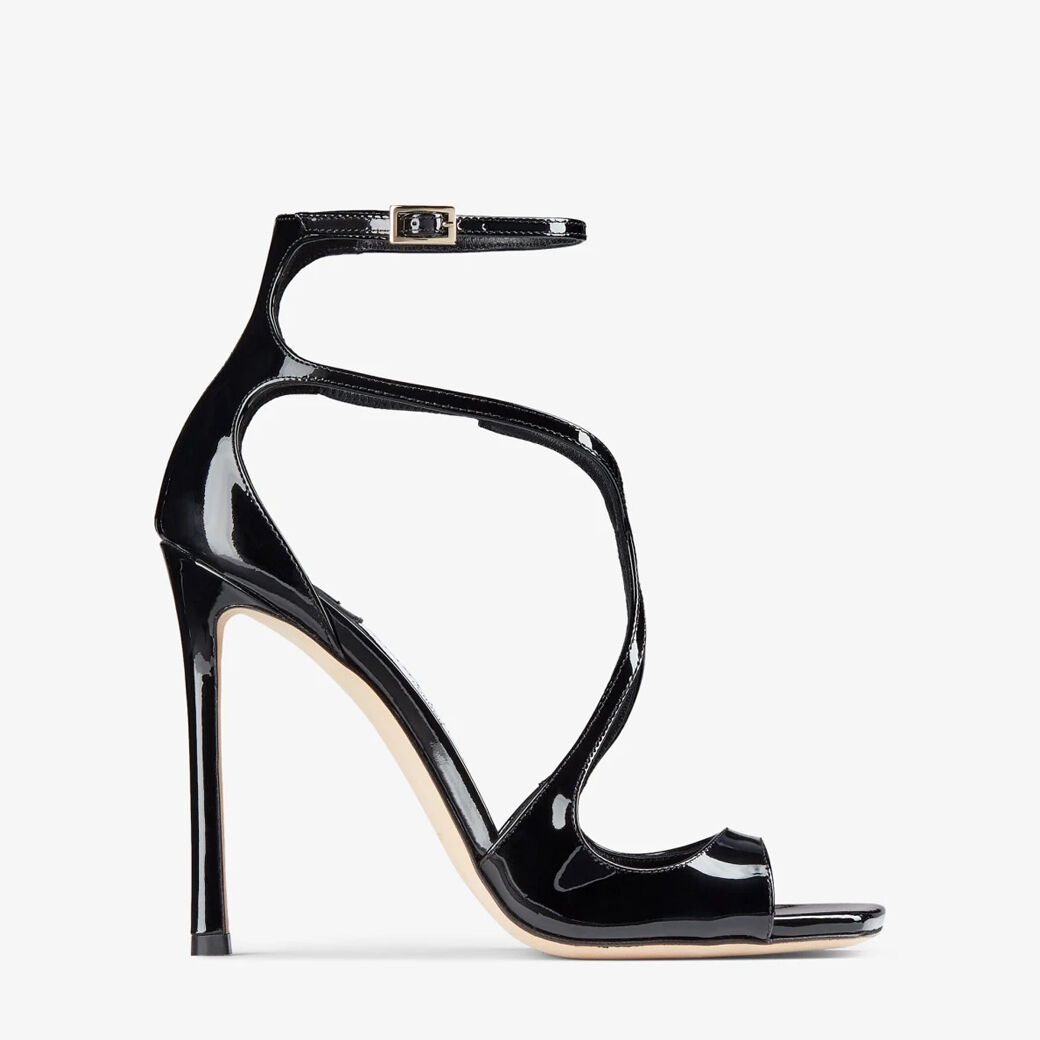 Black Patent Leather Sandals | AZIA 110 | Winter 2021 Collection