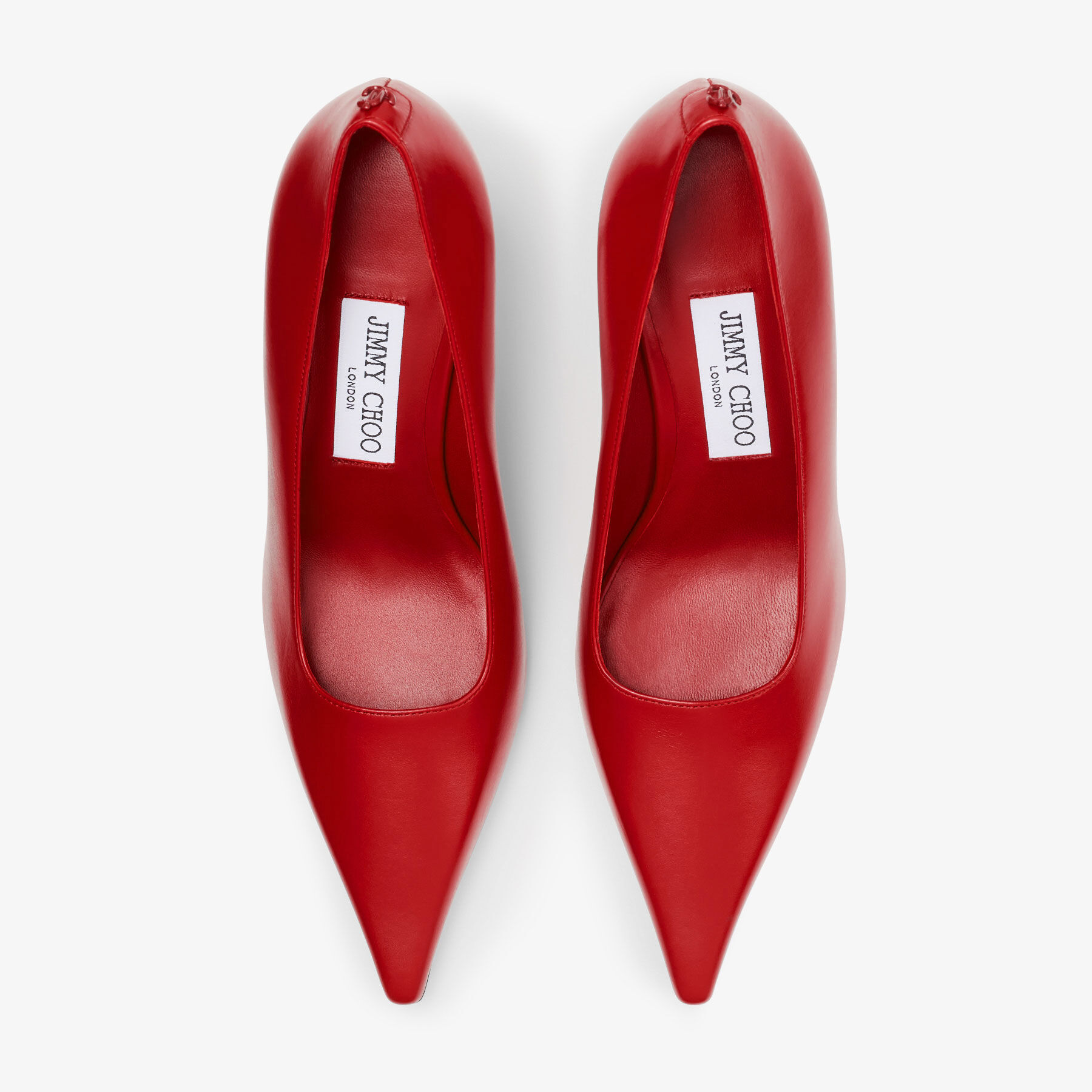 Ixia 80 | Ruby Red Leather Pumps | JIMMY CHOO