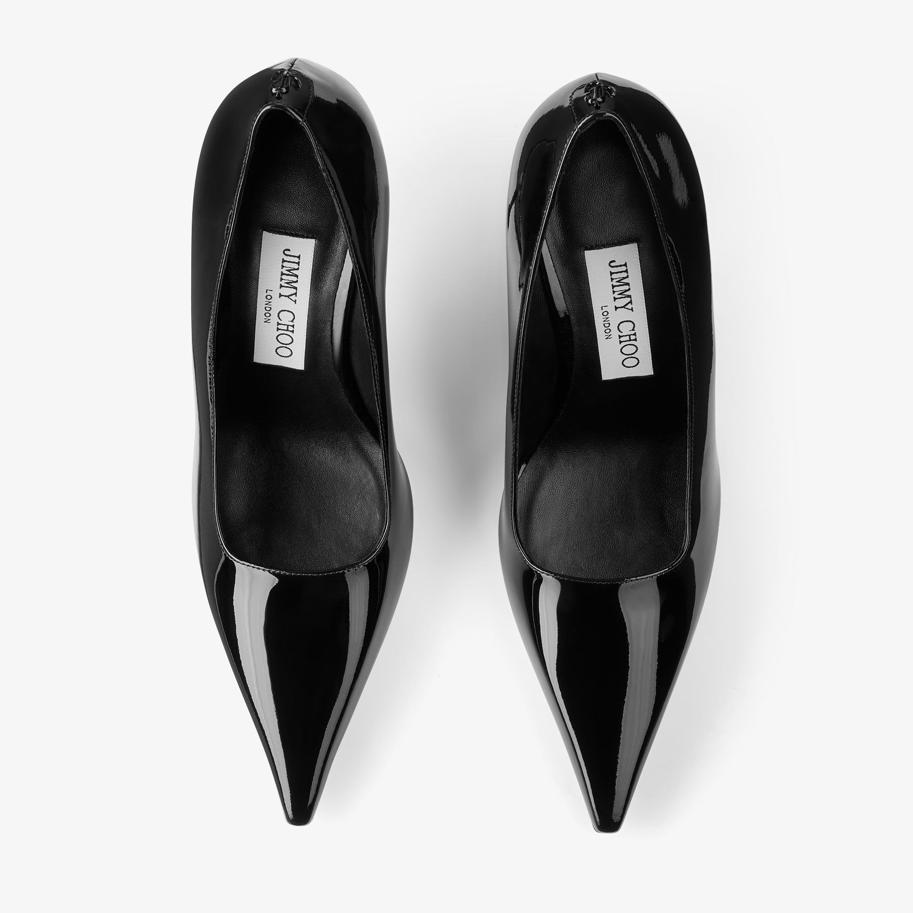 IXIA 95 | Black Patent Leather Pumps | New Collection | JIMMY CHOO