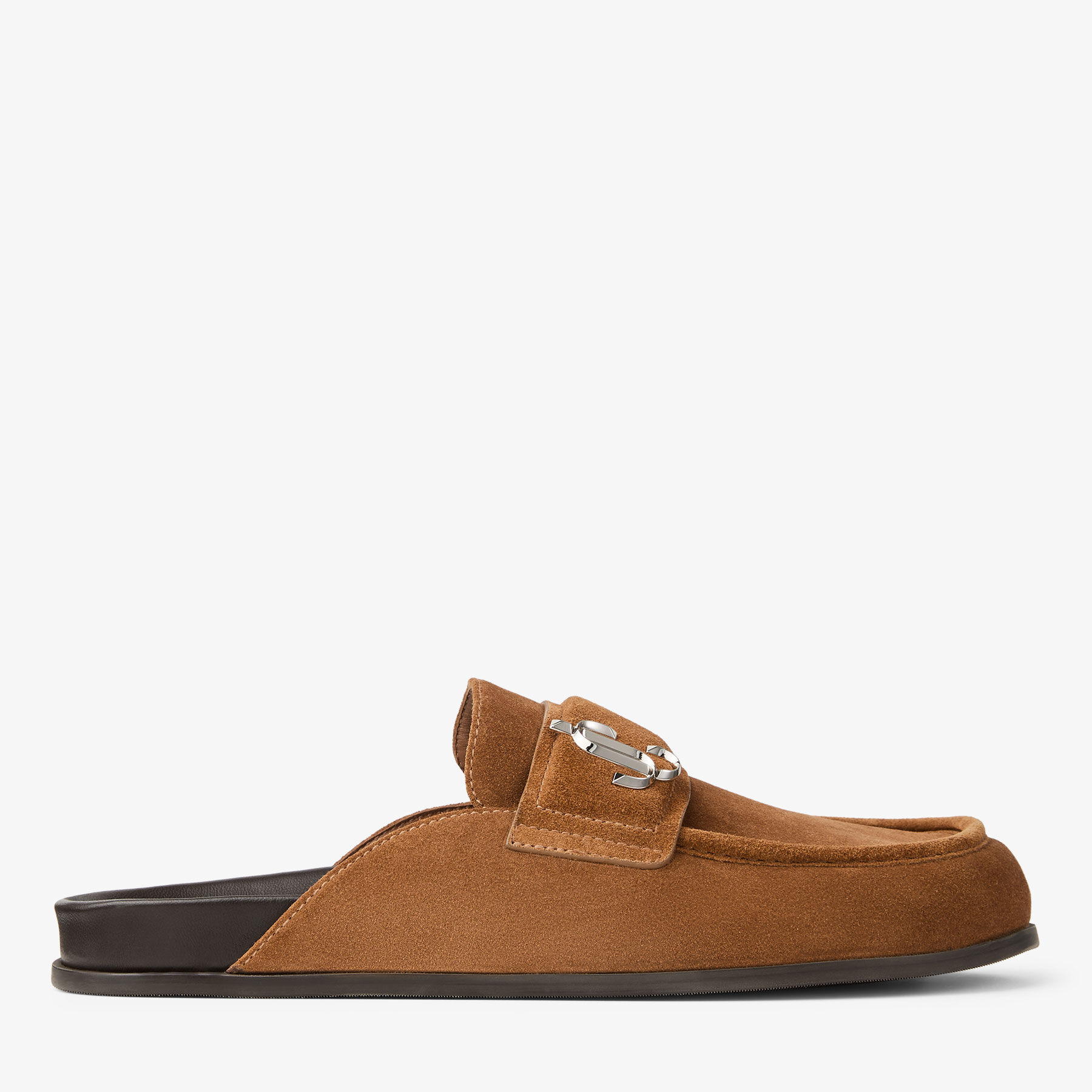 Milo Mule |Tan Velvet Suede Backless Mule | JIMMY CHOO