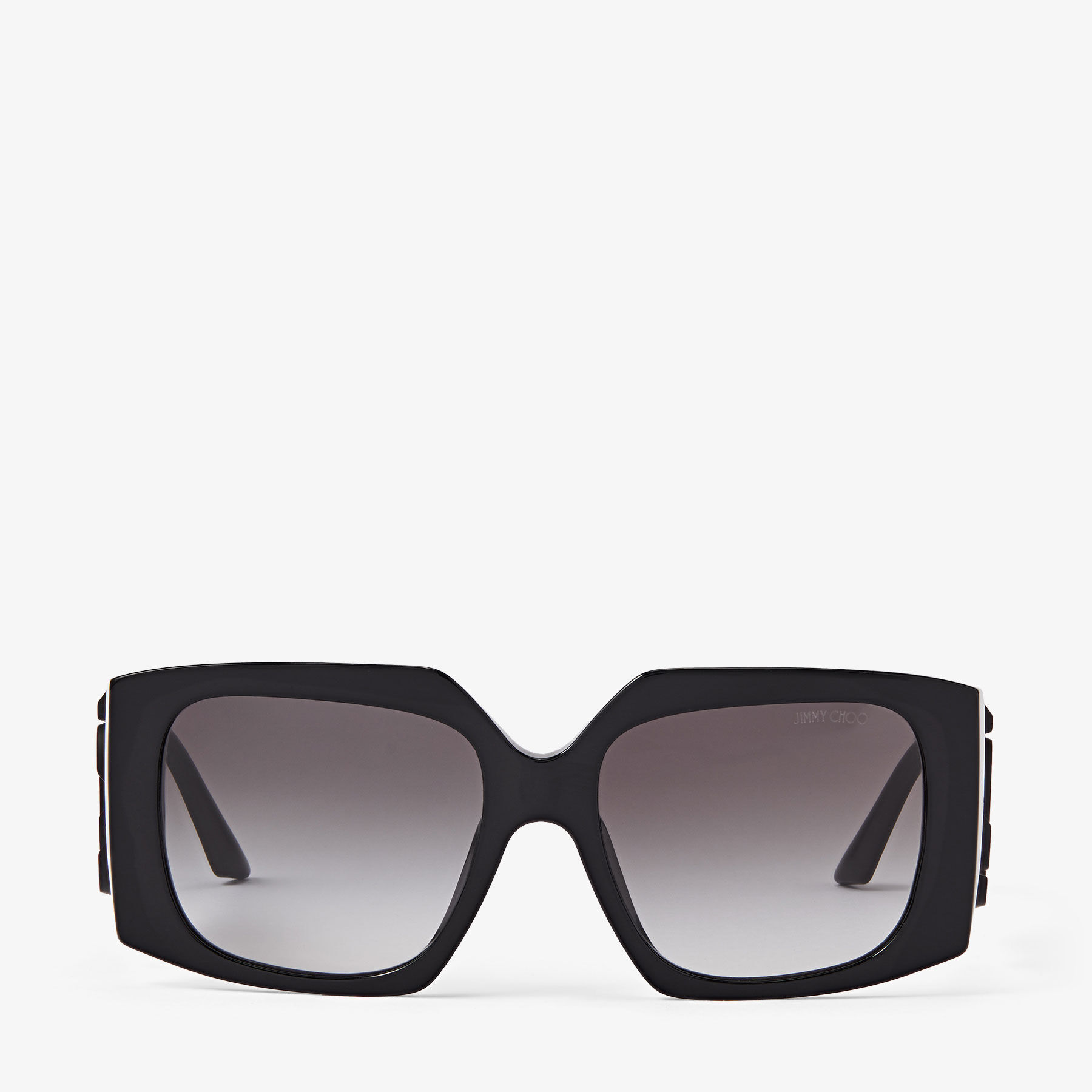 ARIANA | Black Square Frame Sunglasses | JIMMY CHOO