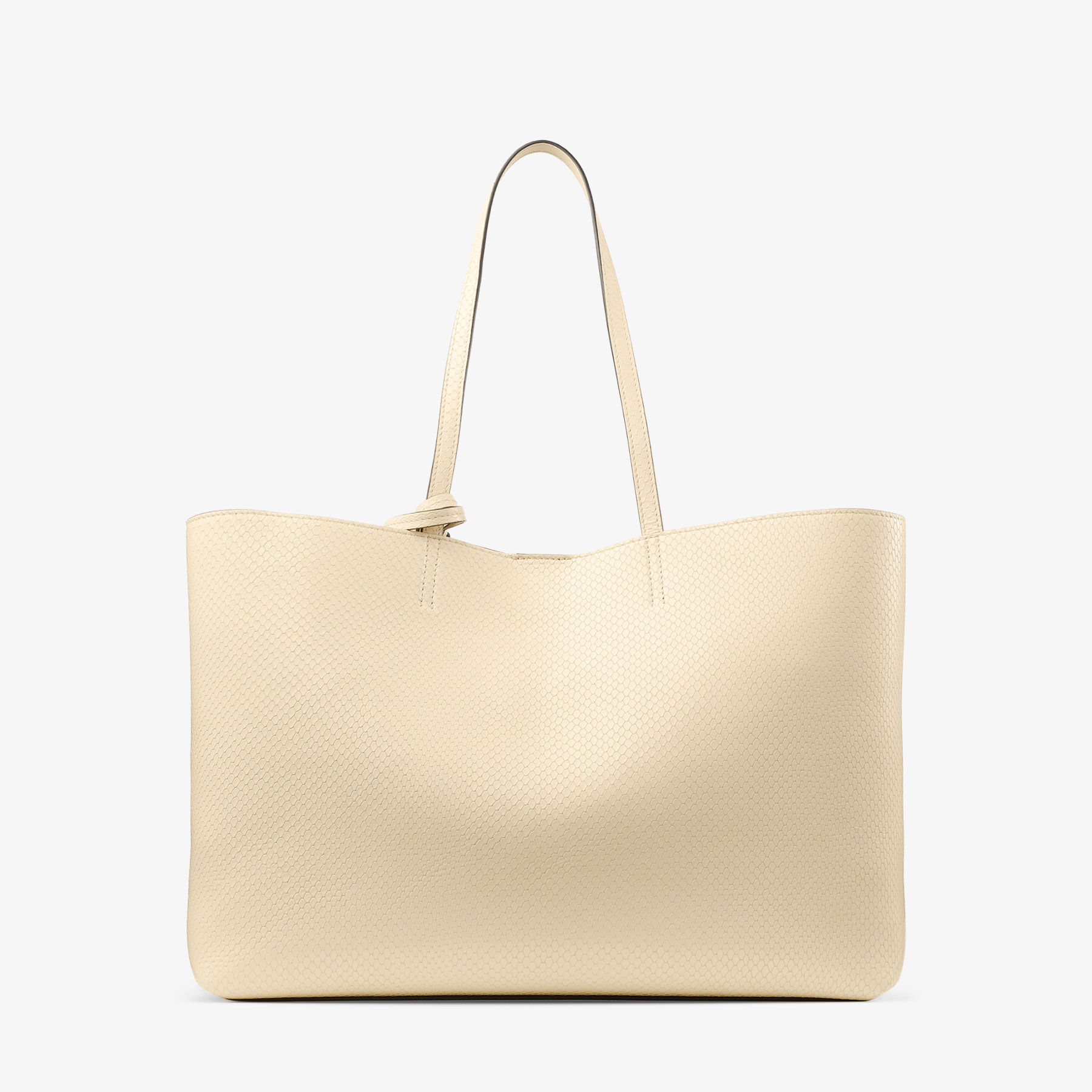 Nine2Five East-West | Buttermilk Elaphe Printed Leather Tote
