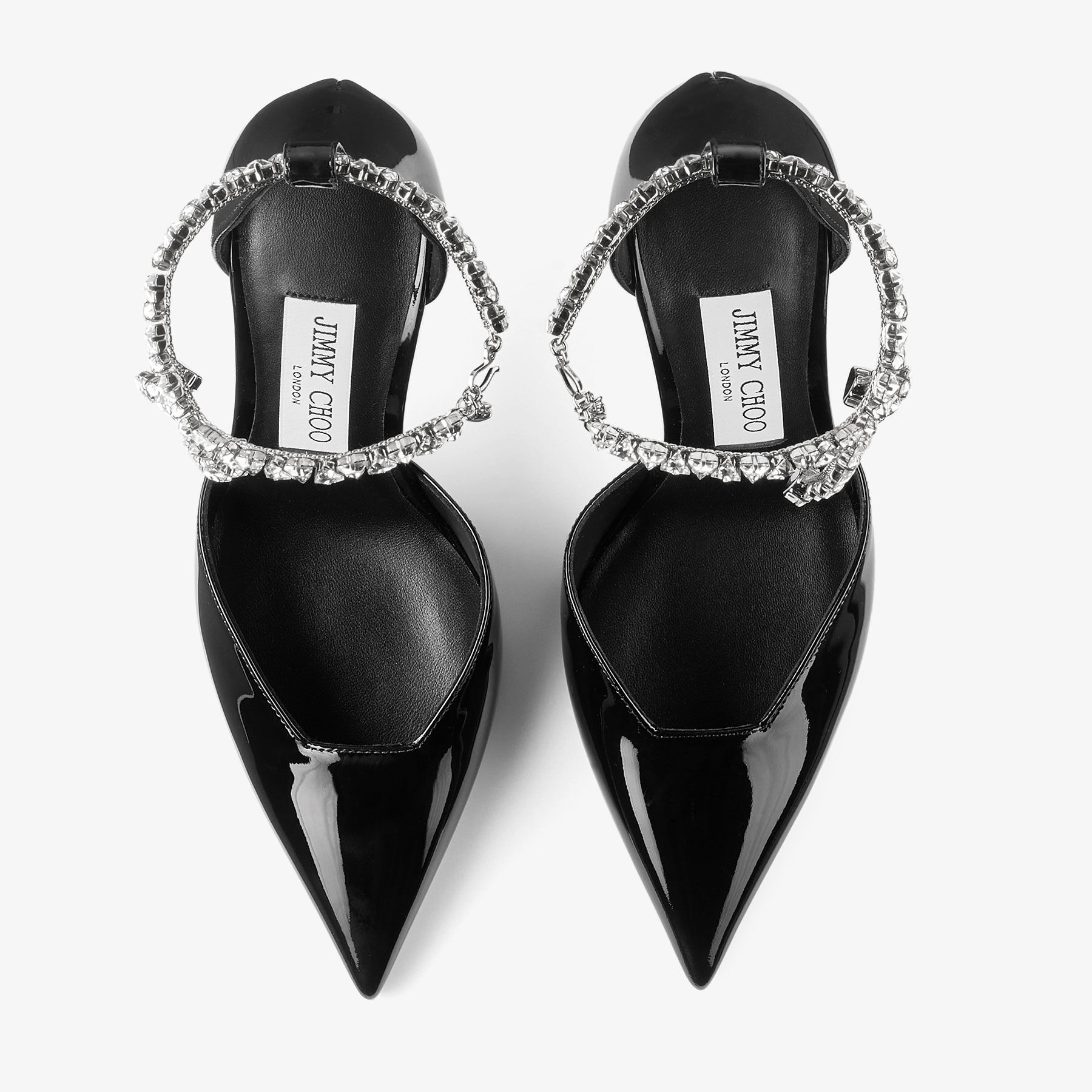 Stevie 100 | Black Patent Leather Pumps | JIMMY CHOO