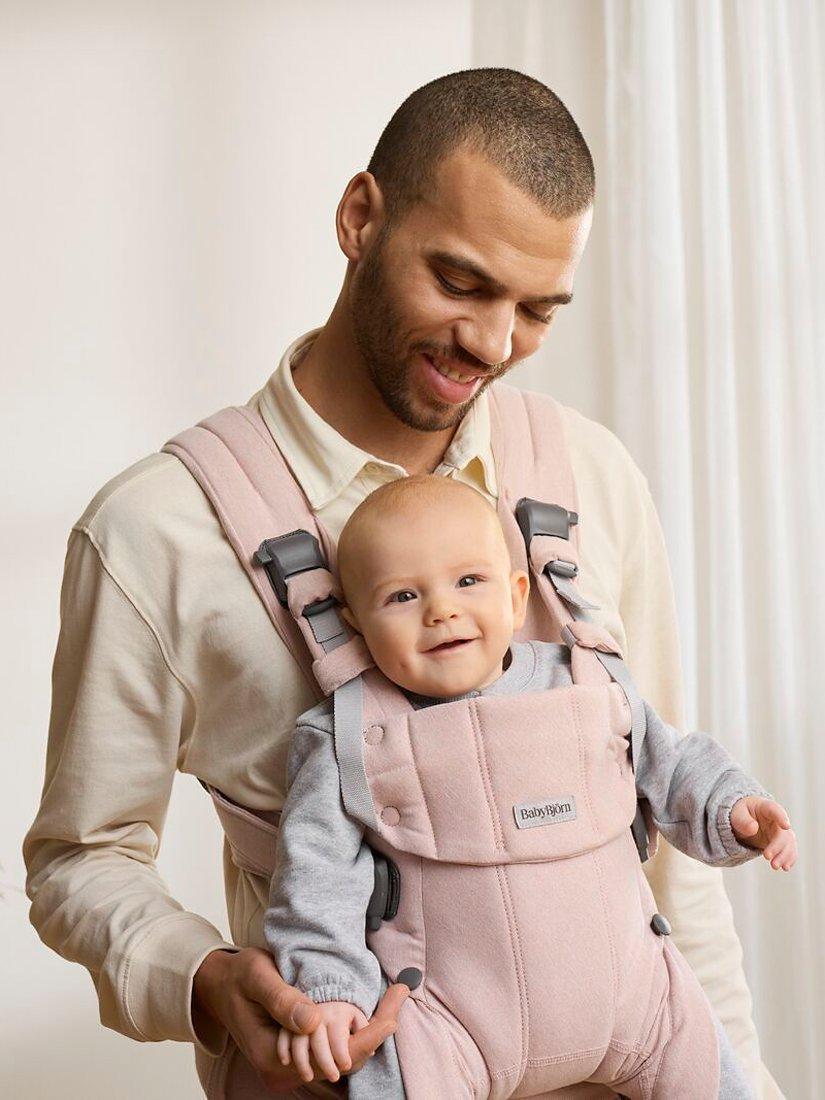 BabyBjörn Harmony Woven Baby Carrier, Light Pink