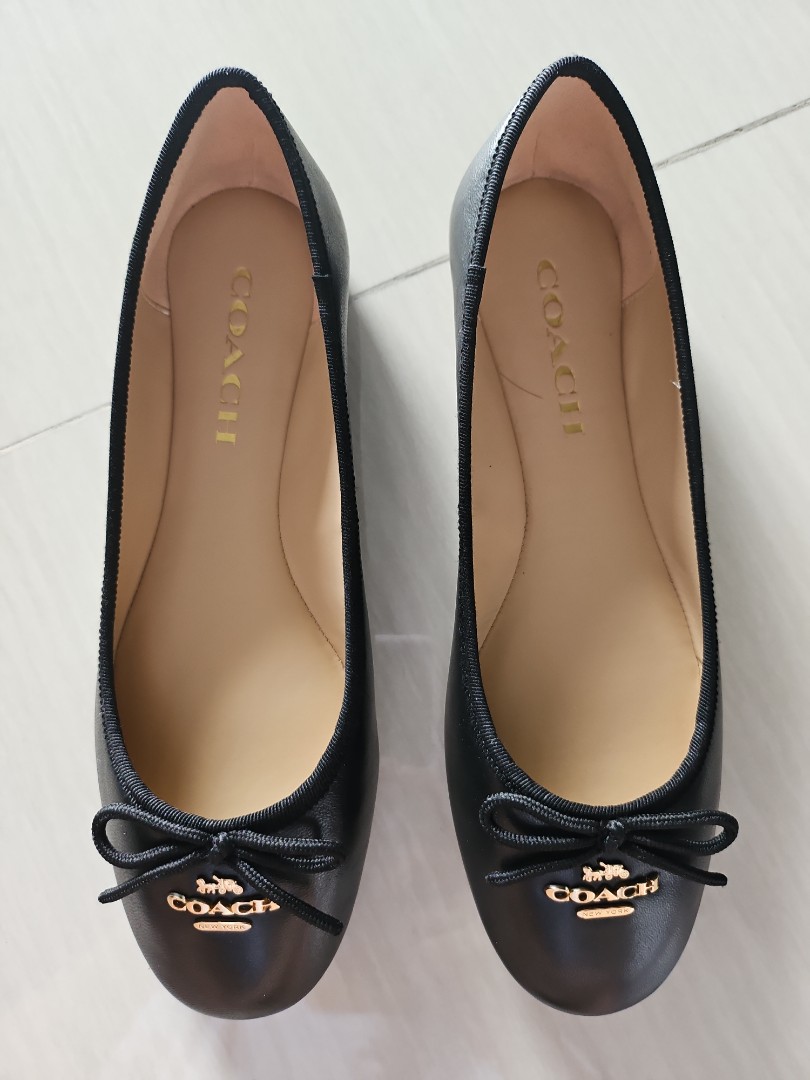 Coach Alina Leather Ballet, Luxury, Sneakers & Footwear on Carousell