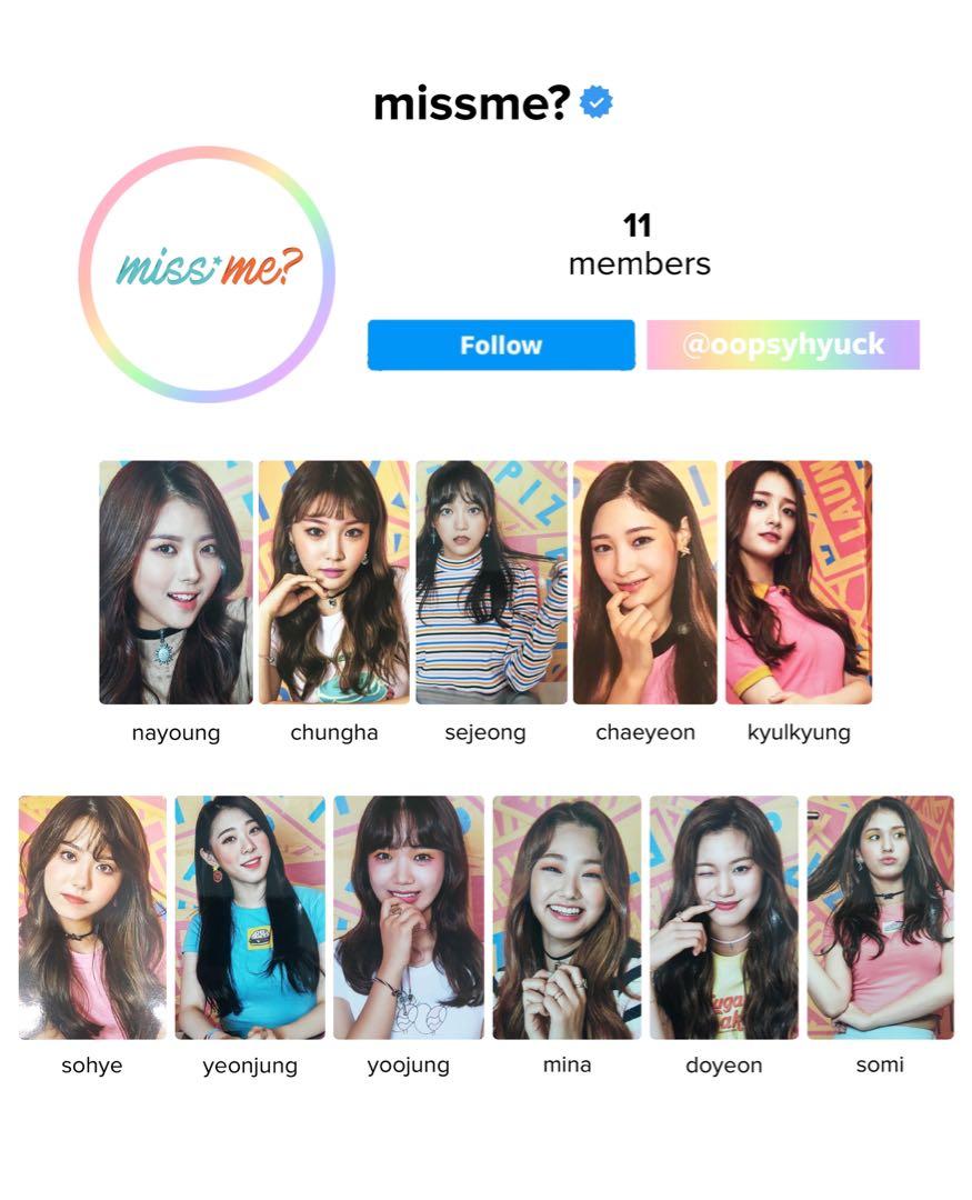 I.O.I gugudan キム セジョン miss me？トレカ