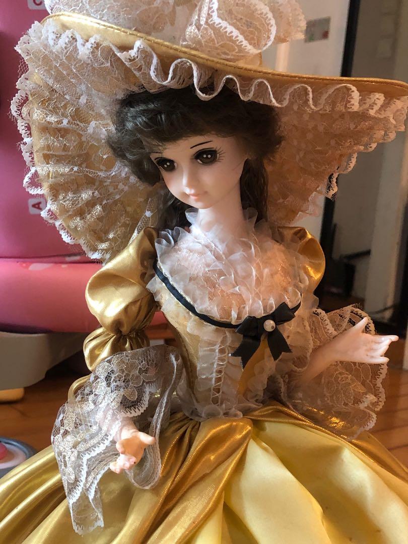 アンティーク オルゴール miss ROSA 人形 ドール 昭和レトロ